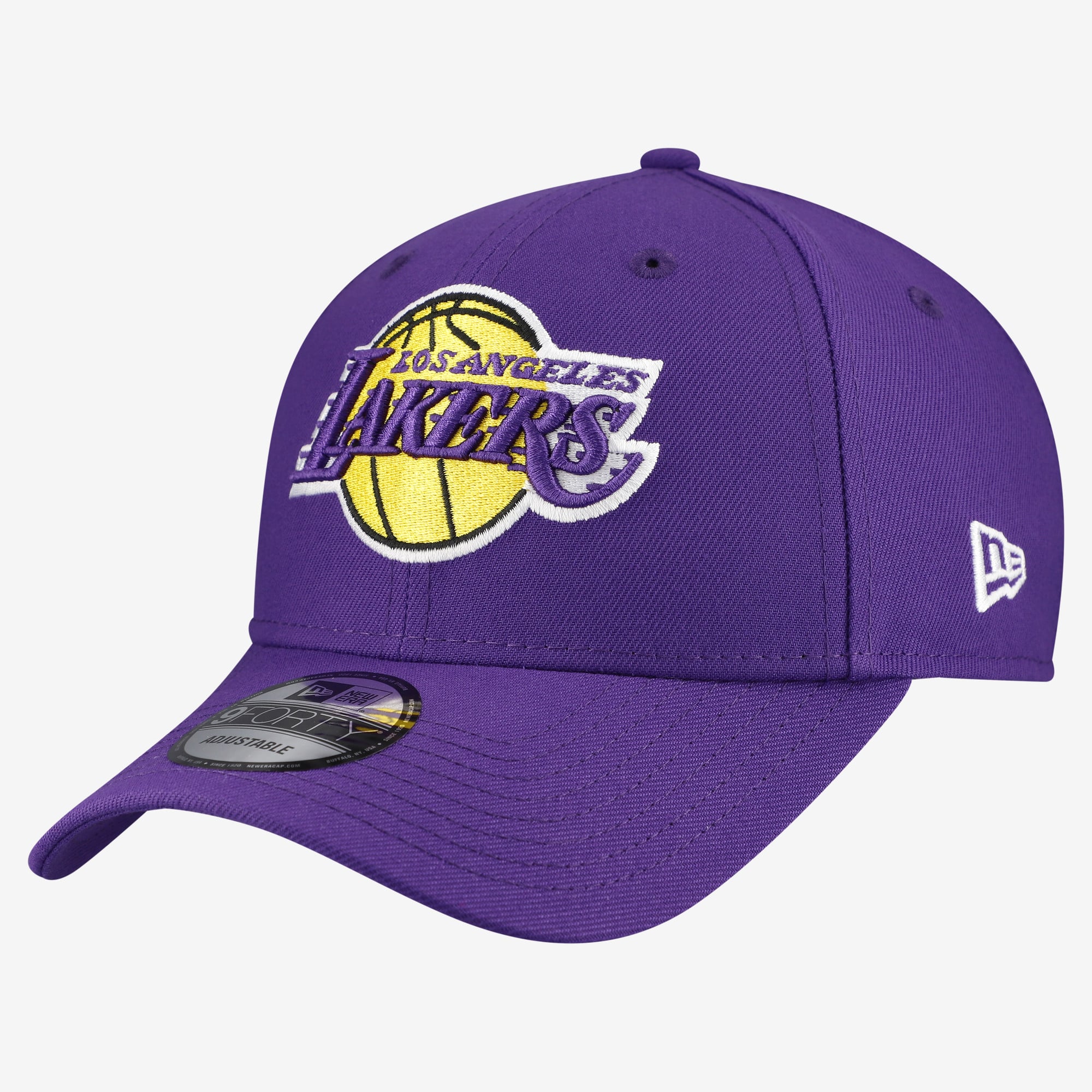 Men's New Era  Purple Los Angeles Lakers Team 9FORTY Adjustable Hat