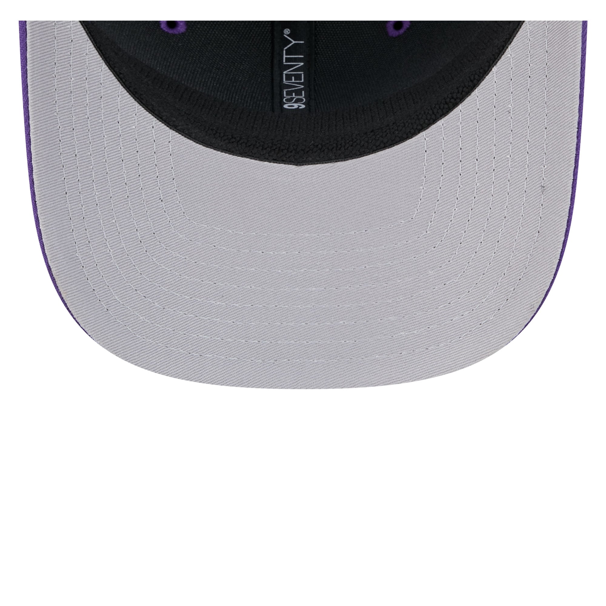 Casquette trucker ajustable New Era pour homme, modèle Los Angeles Lakers, violette, couleur ton sur ton 9SEVENTY