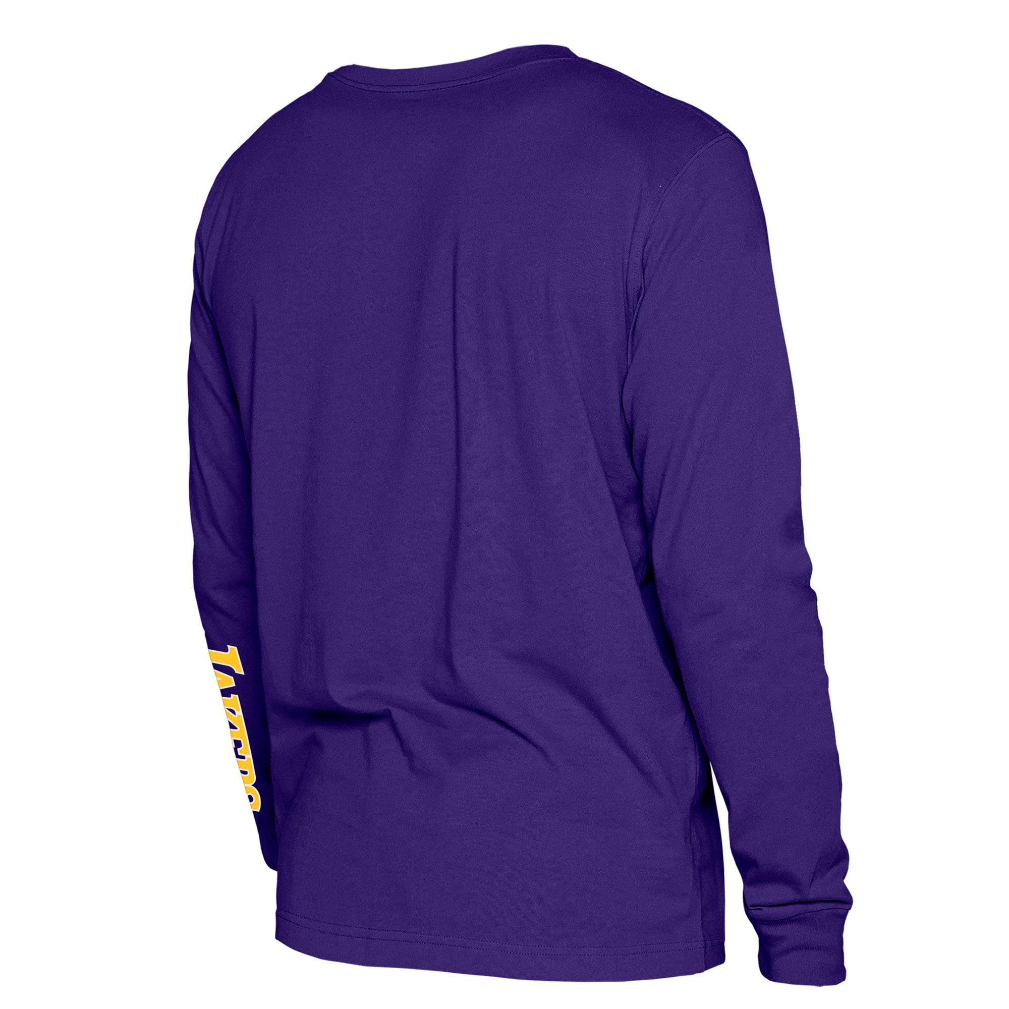 T-shirt à manches longues New Era violet Los Angeles Lakers pour homme