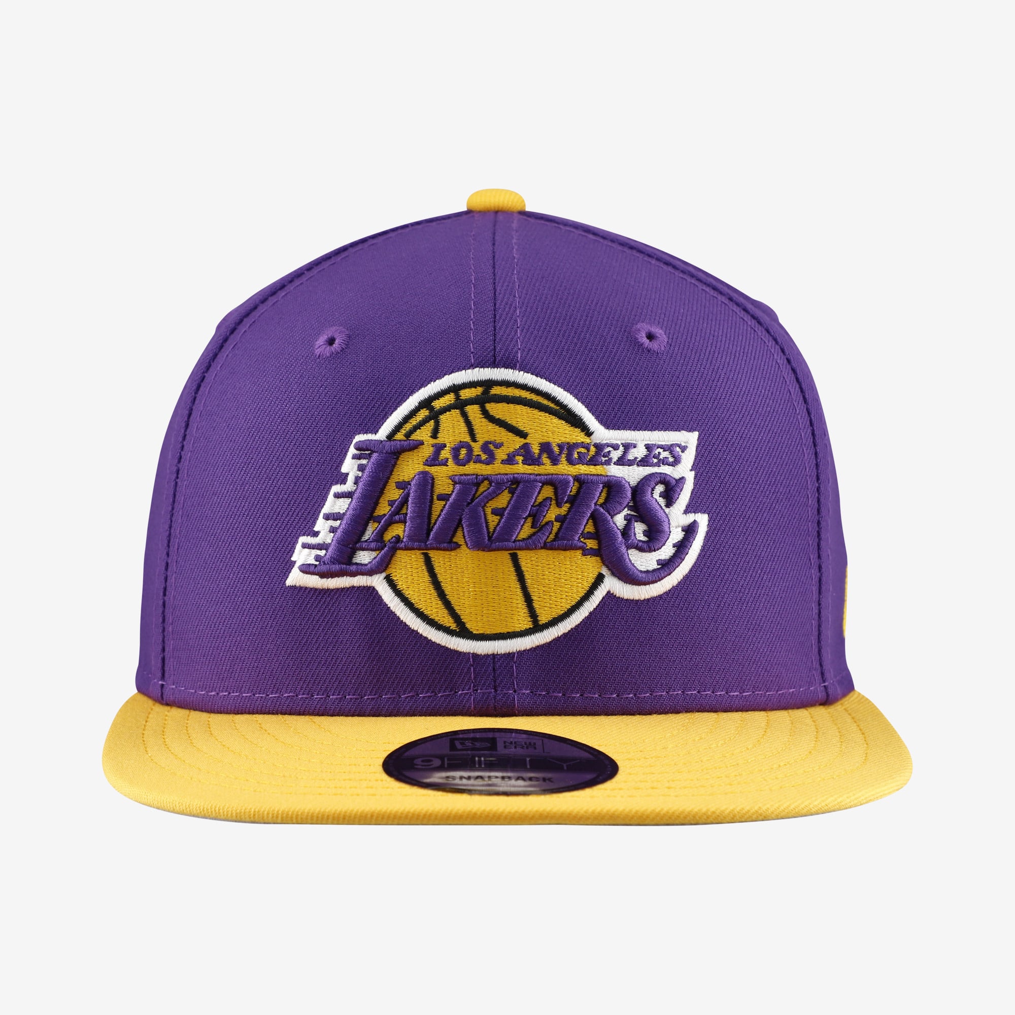 Men's New Era  Purple Los Angeles Lakers Two-Tone 9FIFTY Snapback Hat