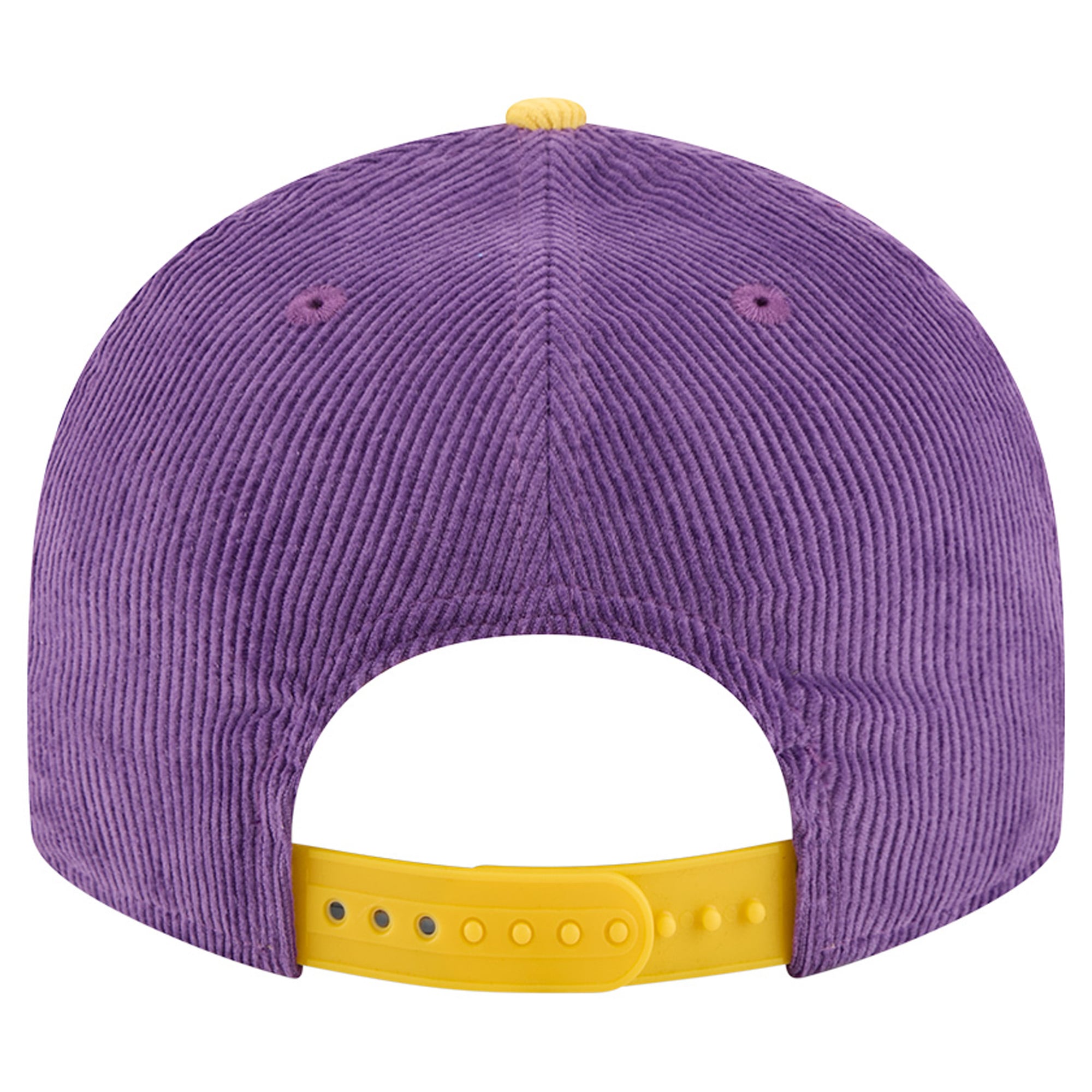 Casquette snapback New Era 9FIFTY en velours côtelé violet et or Los Angeles Lakers pour homme