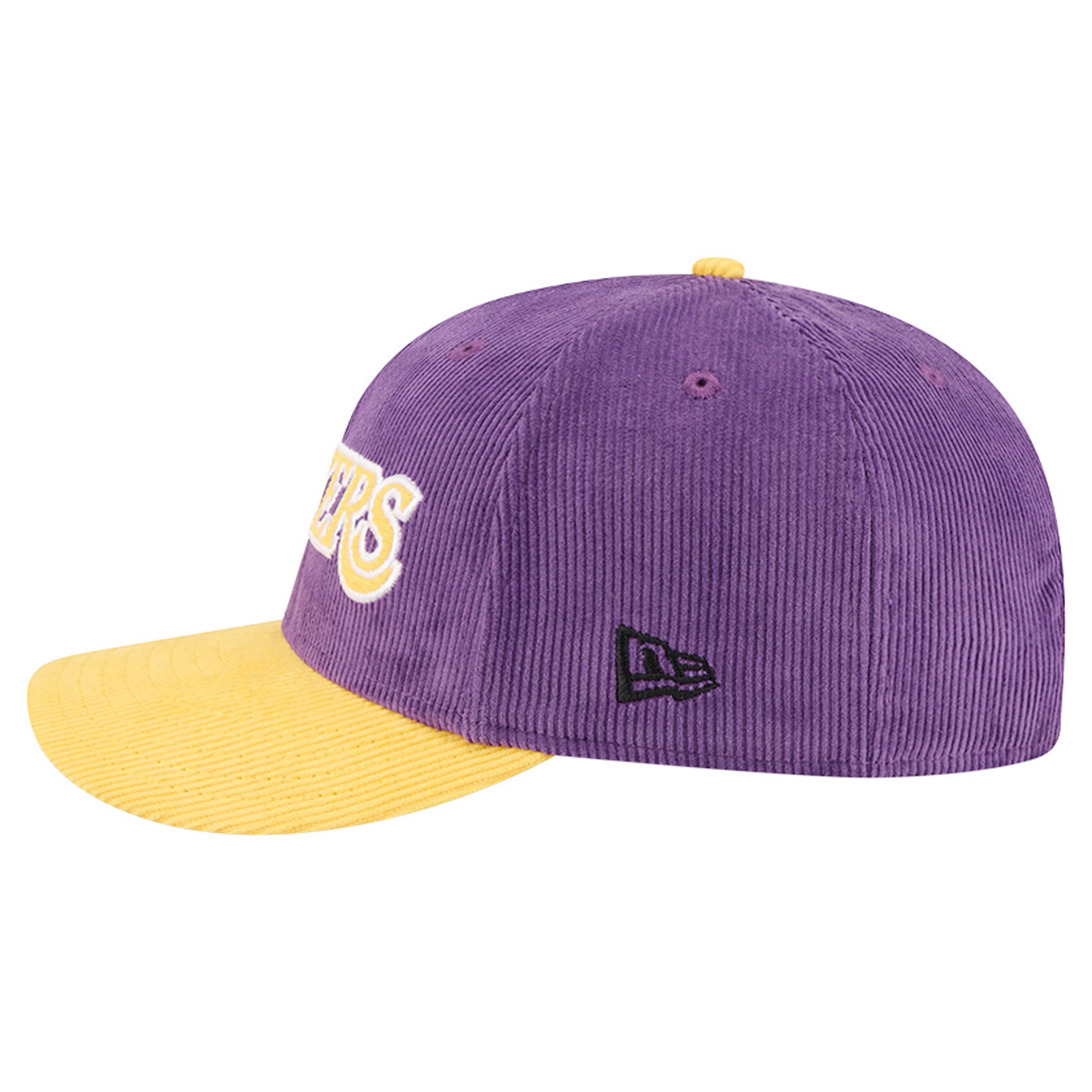 Casquette snapback New Era 9FIFTY en velours côtelé violet et or Los Angeles Lakers pour homme