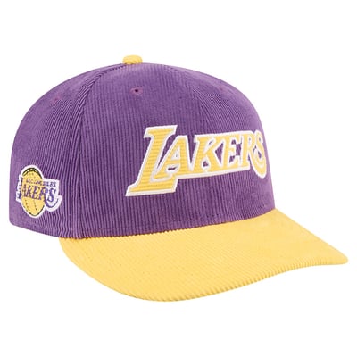 Los Angeles Lakers New Era Corduroy 9FIFTY Snapback Hat - Purple/Gold