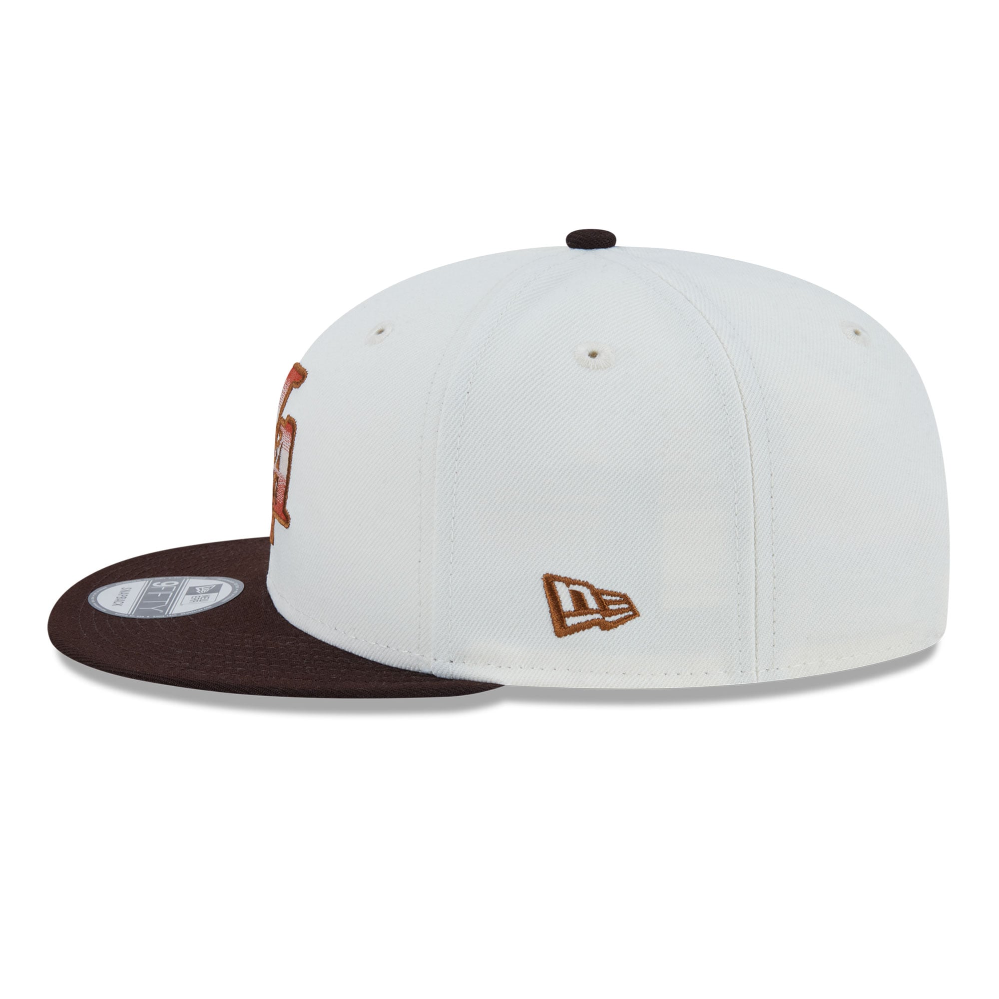 Casquette snapback New Era 9FIFTY blanche Los Angeles Lakers Pumpkin Spice pour homme