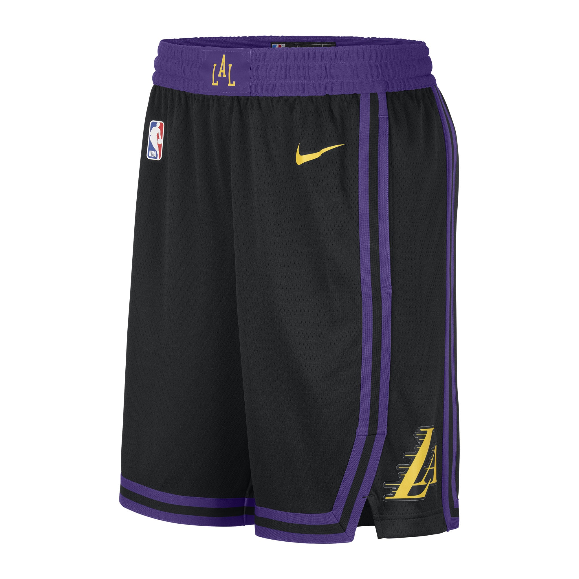 Men's Nike Black Los Angeles Lakers 2023/24 City Edition Swingman Shorts