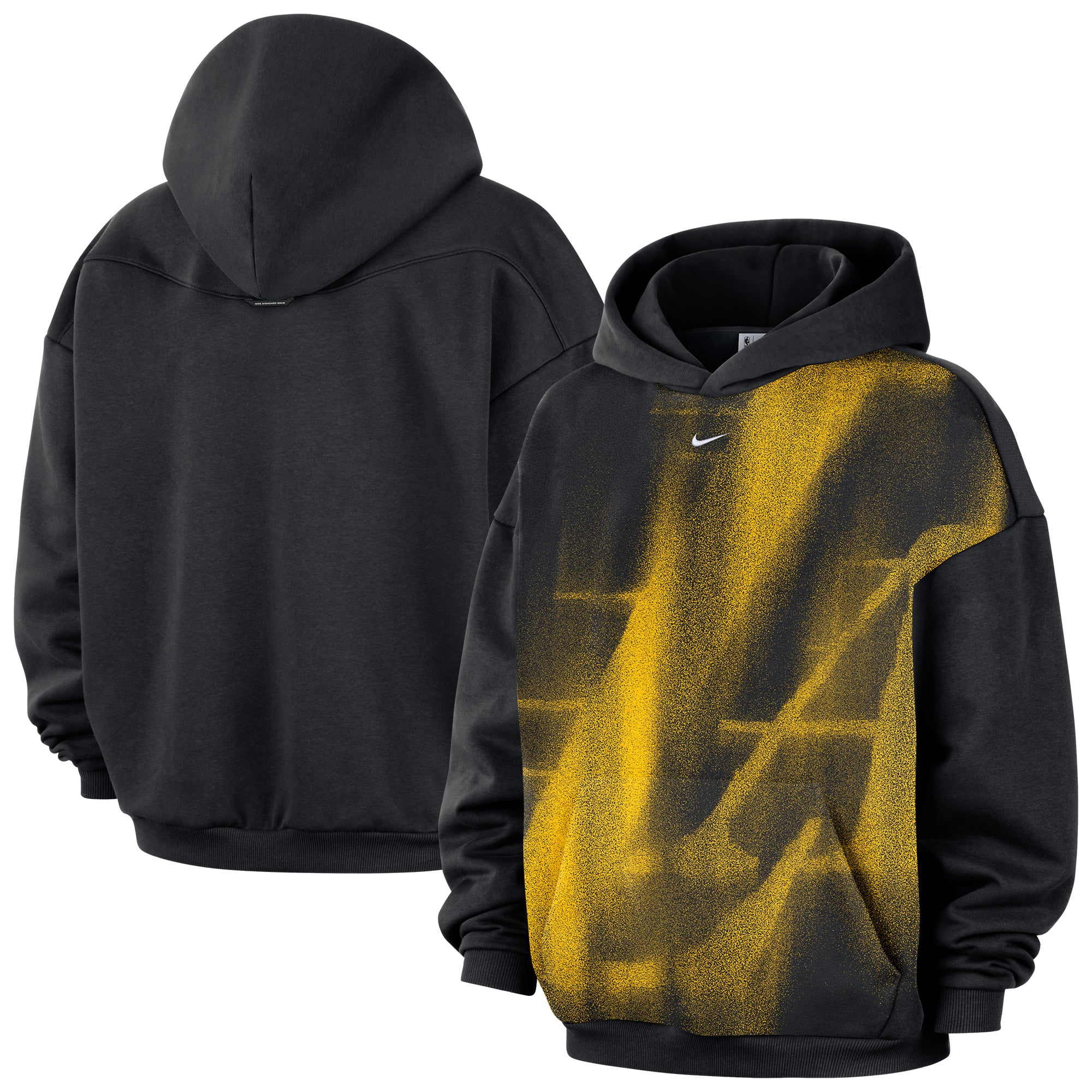 Sweat à capuche Nike noir Los Angeles Lakers 2026 Standard Issue Practice Icon Fleece pour homme