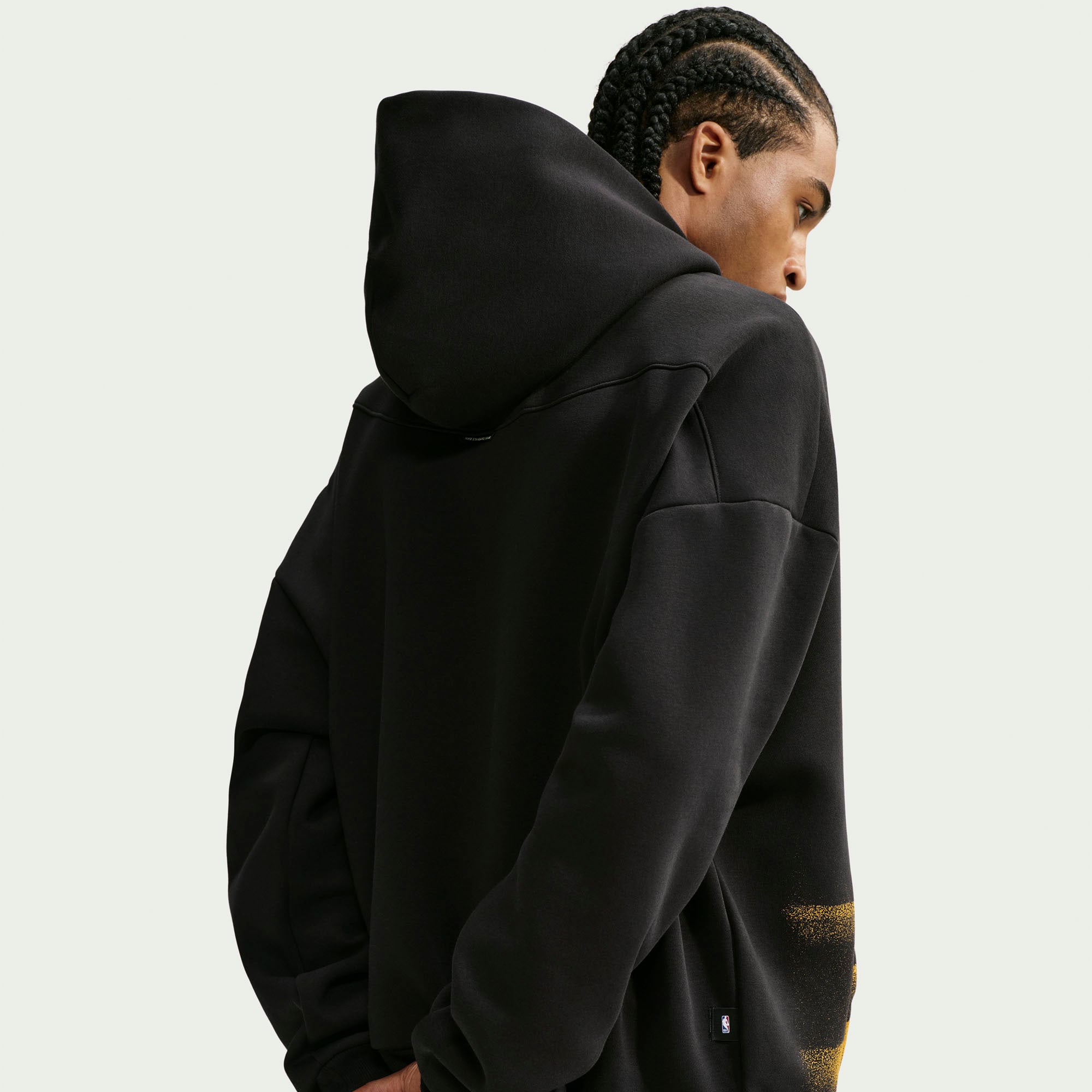 Sweat à capuche Nike noir Los Angeles Lakers 2026 Standard Issue Practice Icon Fleece pour homme