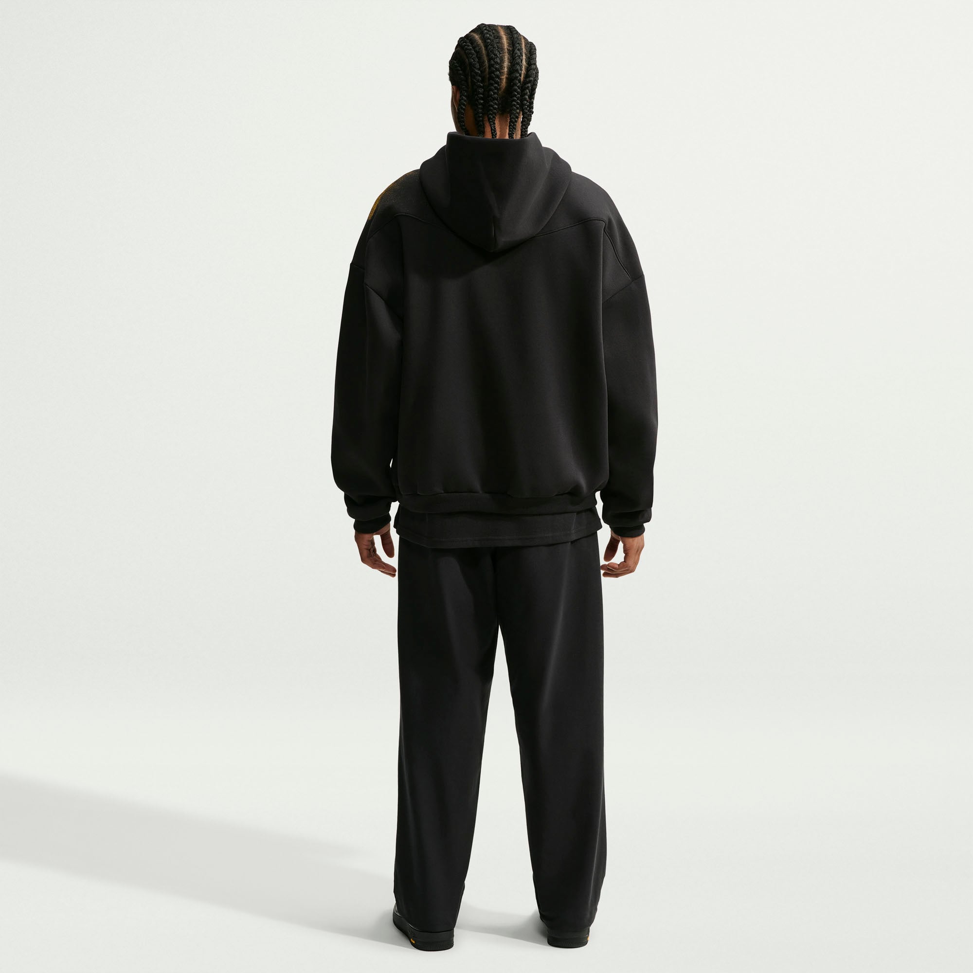 Sweat à capuche Nike noir Los Angeles Lakers 2026 Standard Issue Practice Icon Fleece pour homme