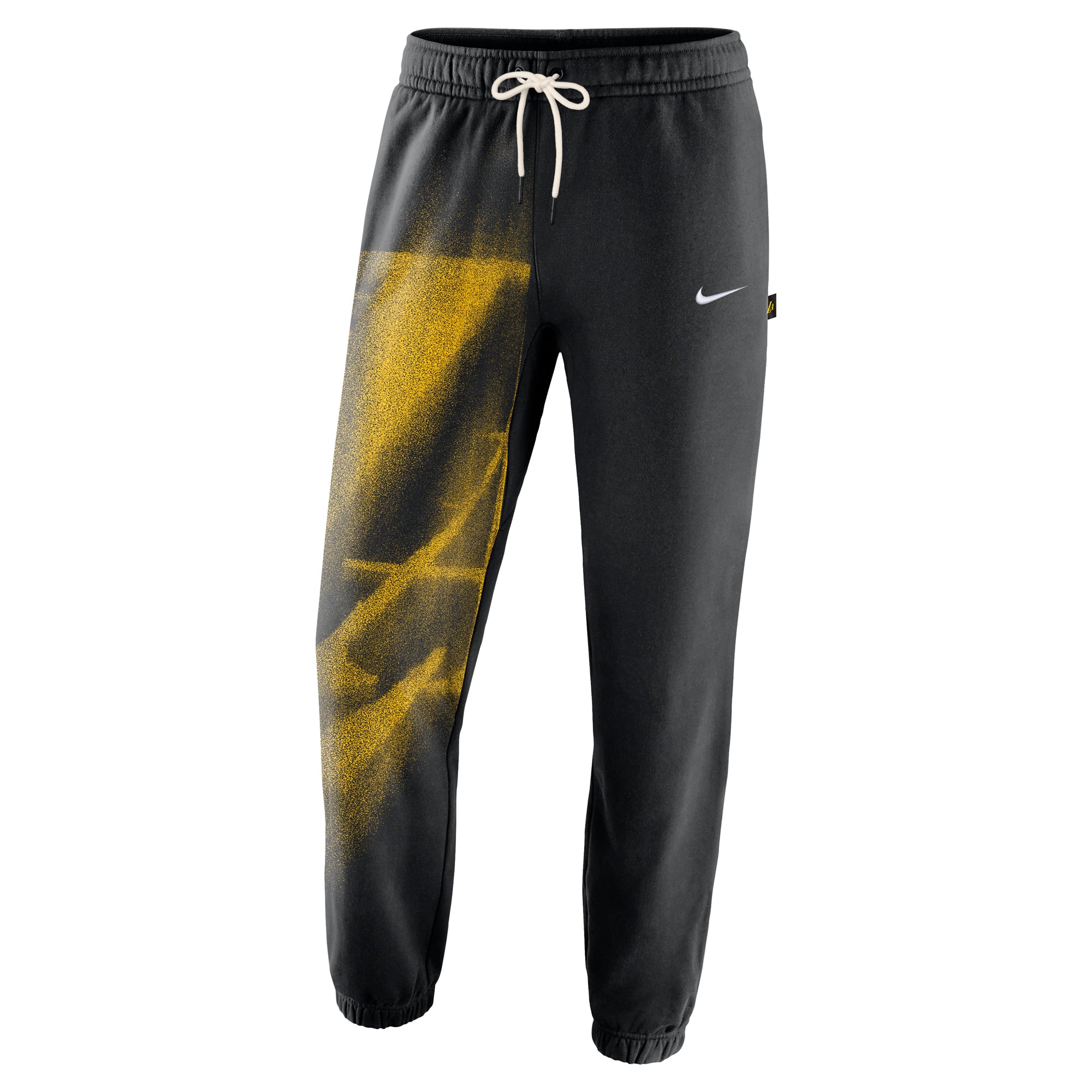 Pantalon de survêtement Nike Los Angeles Lakers 2026 Standard Issue Icon Fleece pour homme, noir.