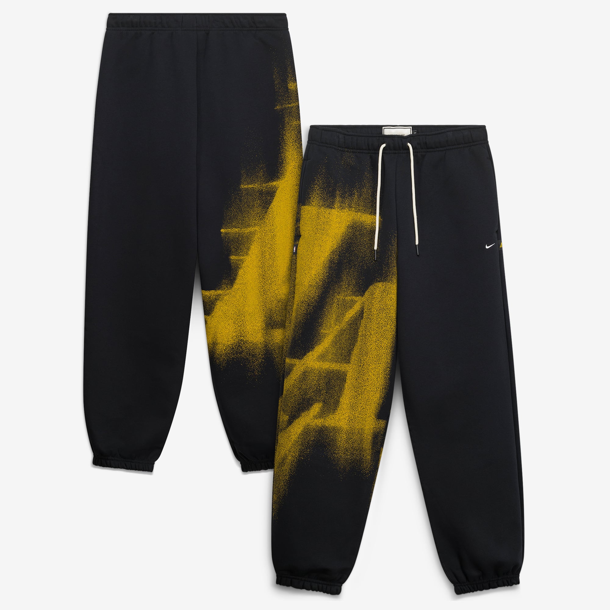 Pantalon de survêtement Nike Los Angeles Lakers 2026 Standard Issue Icon Fleece pour homme, noir.