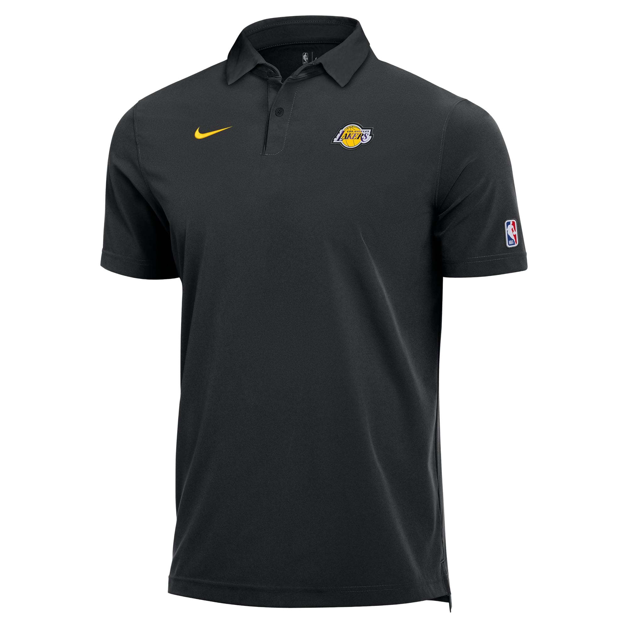 Men's Nike  Black Los Angeles Lakers Dri-FIT Coaches Polo