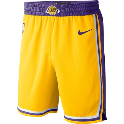 Los Angeles Lakers Nike 2019/20 Icon Edition Swingman Shorts - Gold