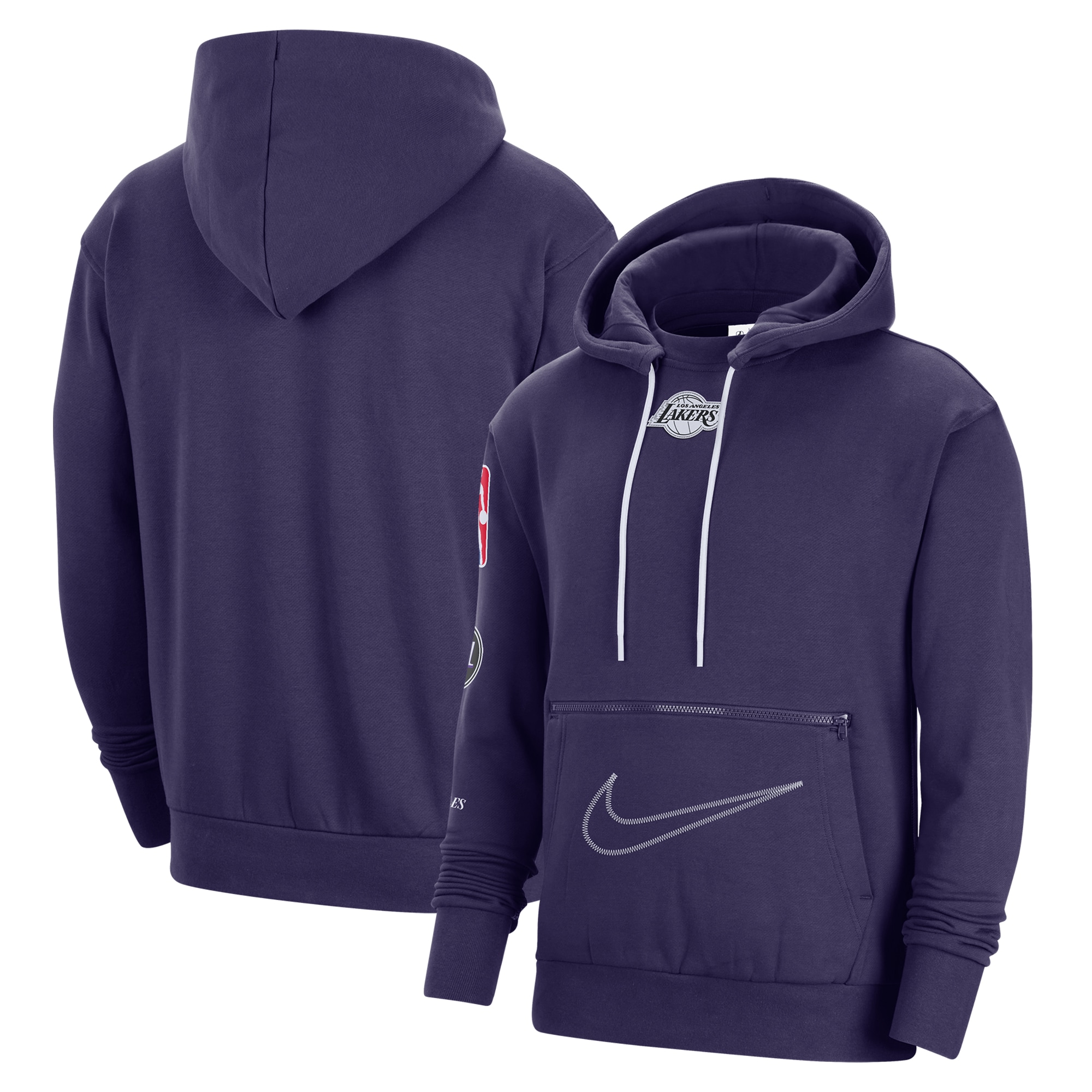 Men s Nike Purple Los Angeles Lakers 2022 23 City Edition Courtside Heavyweight Fleece Pullover Hoodie