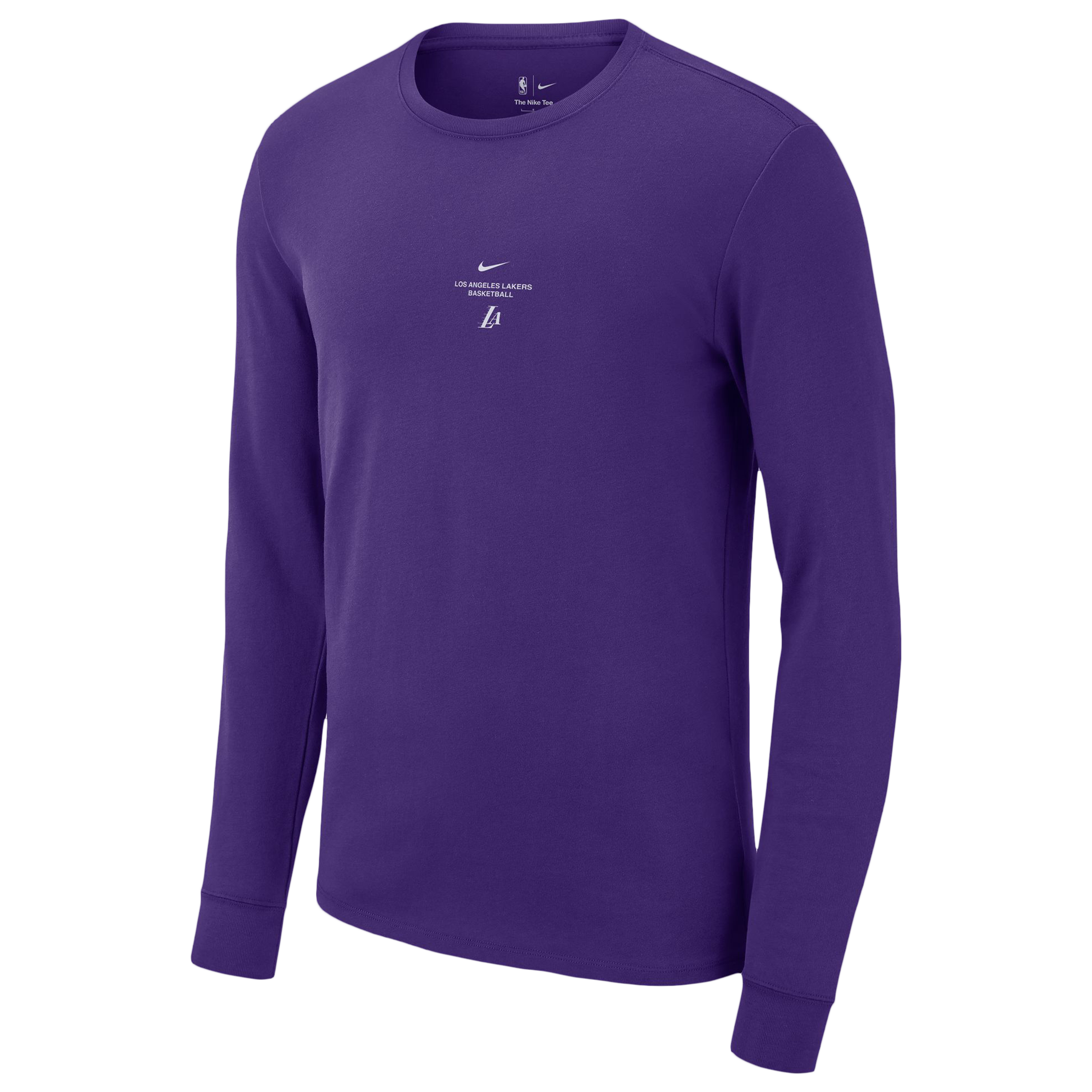 T-shirt d'entraînement à manches longues Nike violet Los Angeles Lakers 2026 Standard Issue pour homme