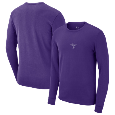 Los Angeles Lakers Nike 2026 Standard Issue Practice Long Sleeve T-Shirt - Purple