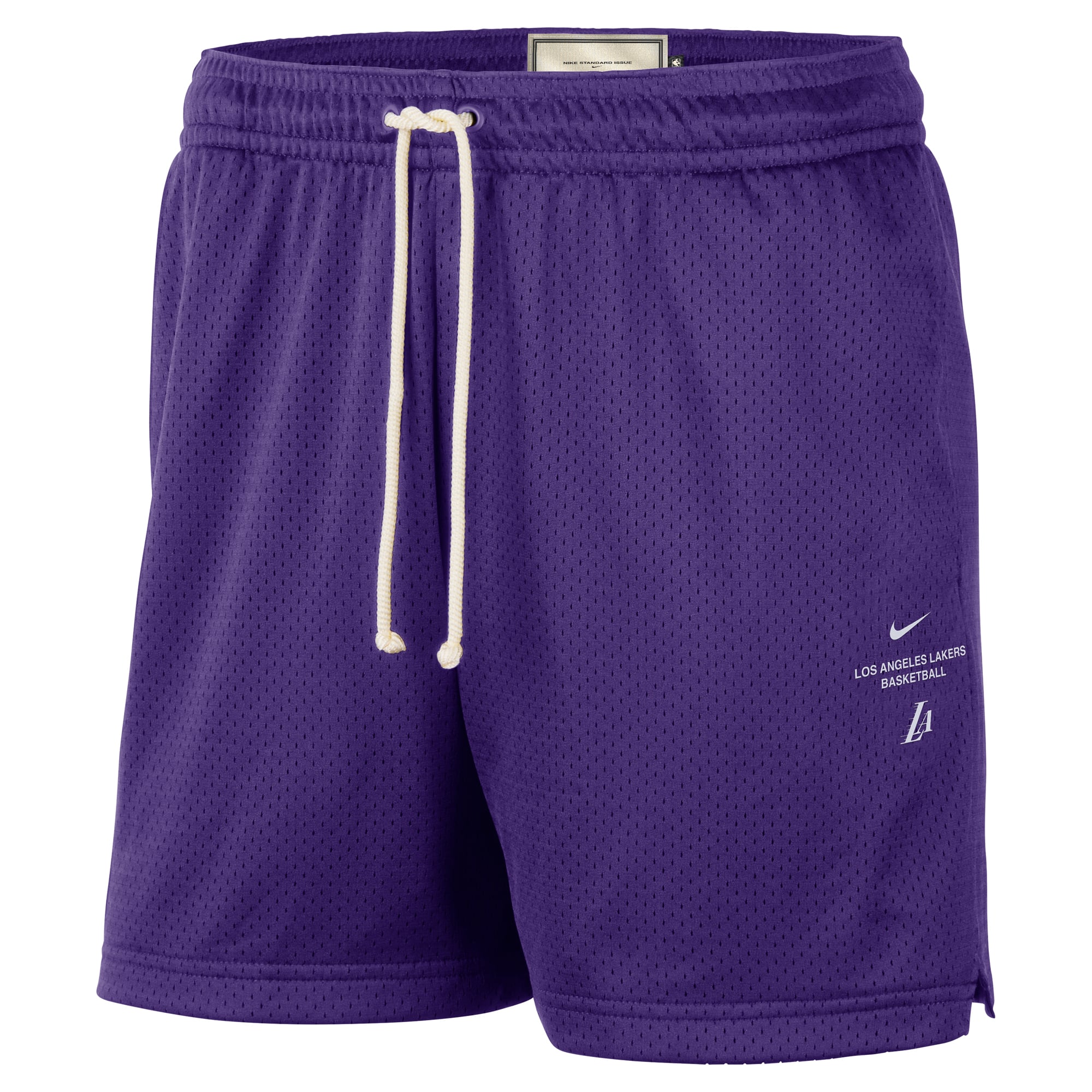 Short d'entraînement Nike violet Los Angeles Lakers 2026 Standard Issue pour homme