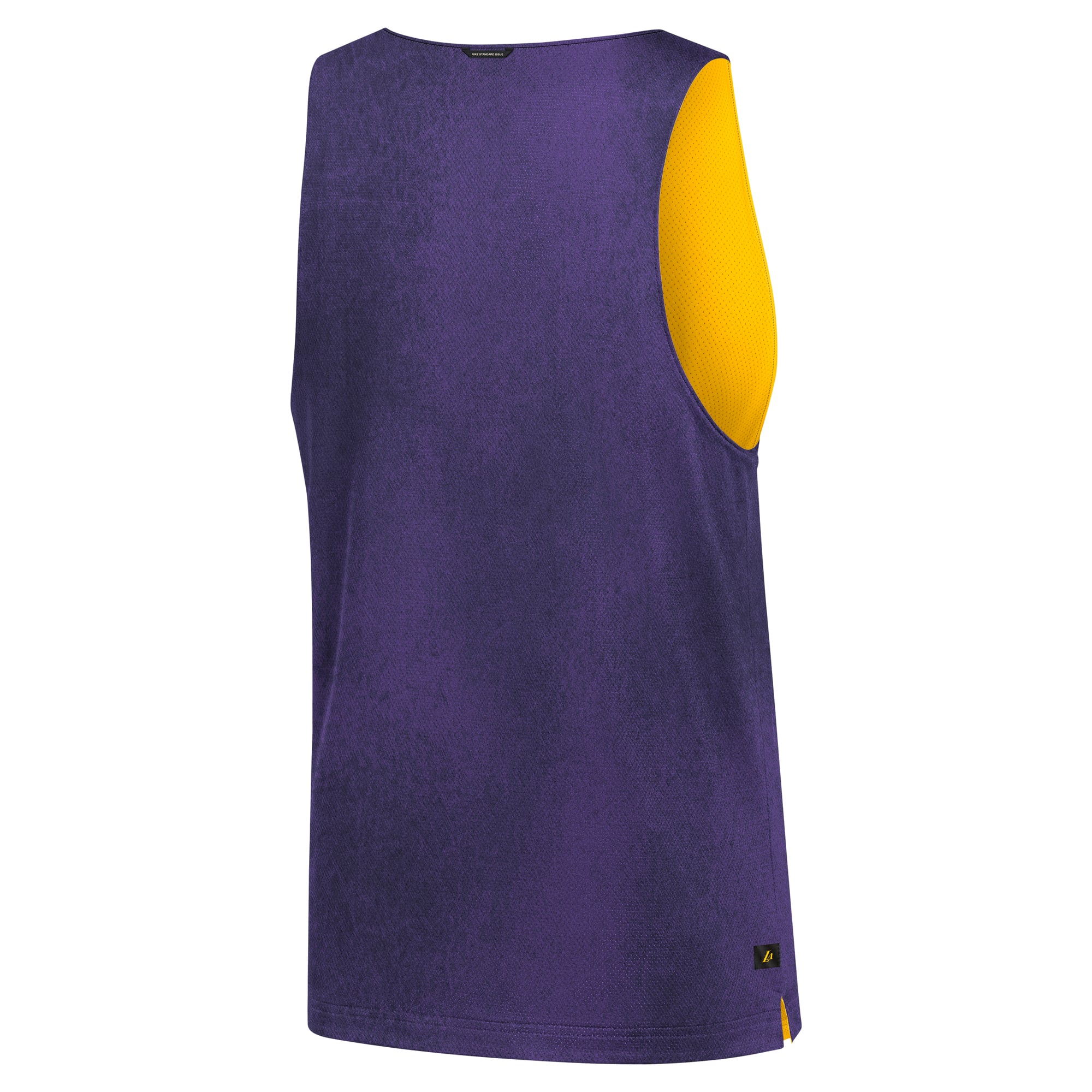 Maillot réversible Nike violet/or Los Angeles Lakers 2026 Standard Issue Practice Icon Mesh pour homme