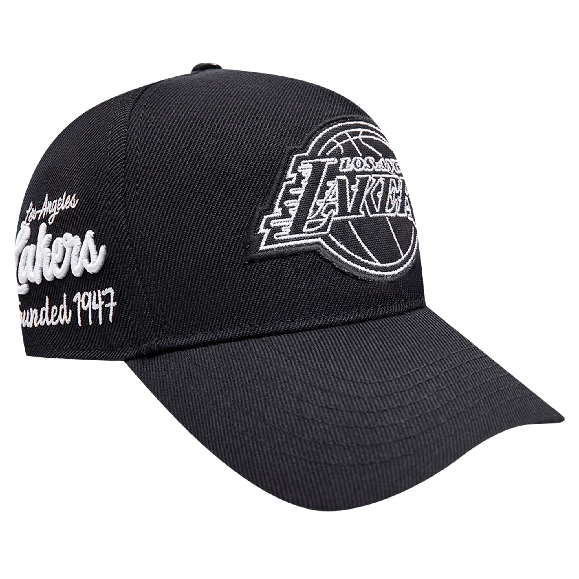 Men's Los Angeles Lakers Pro Standard Black Paint the City Pinch Front Snapback Hat