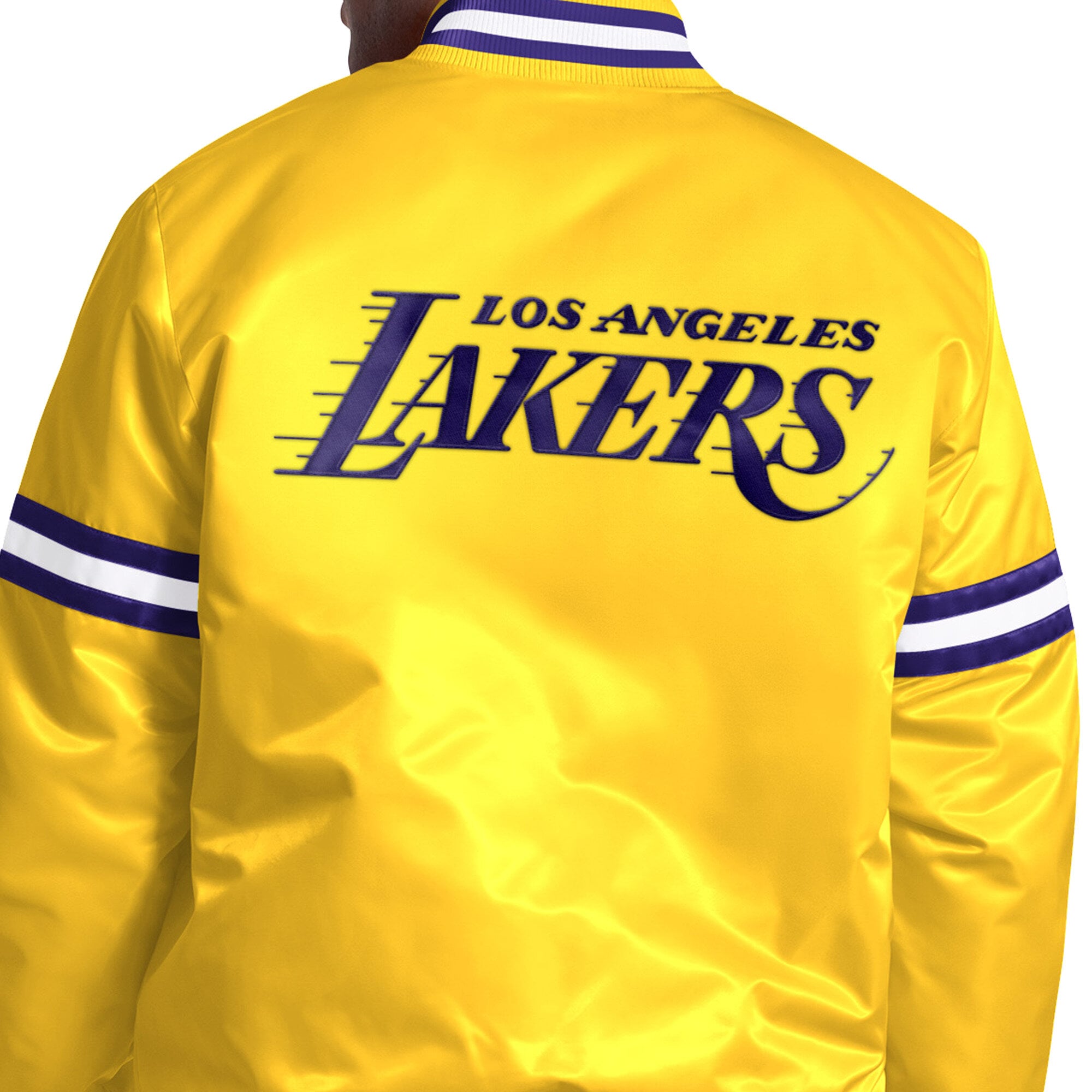 Veste universitaire Starter Gold Los Angeles Lakers Courtside II à boutons-pression pour homme