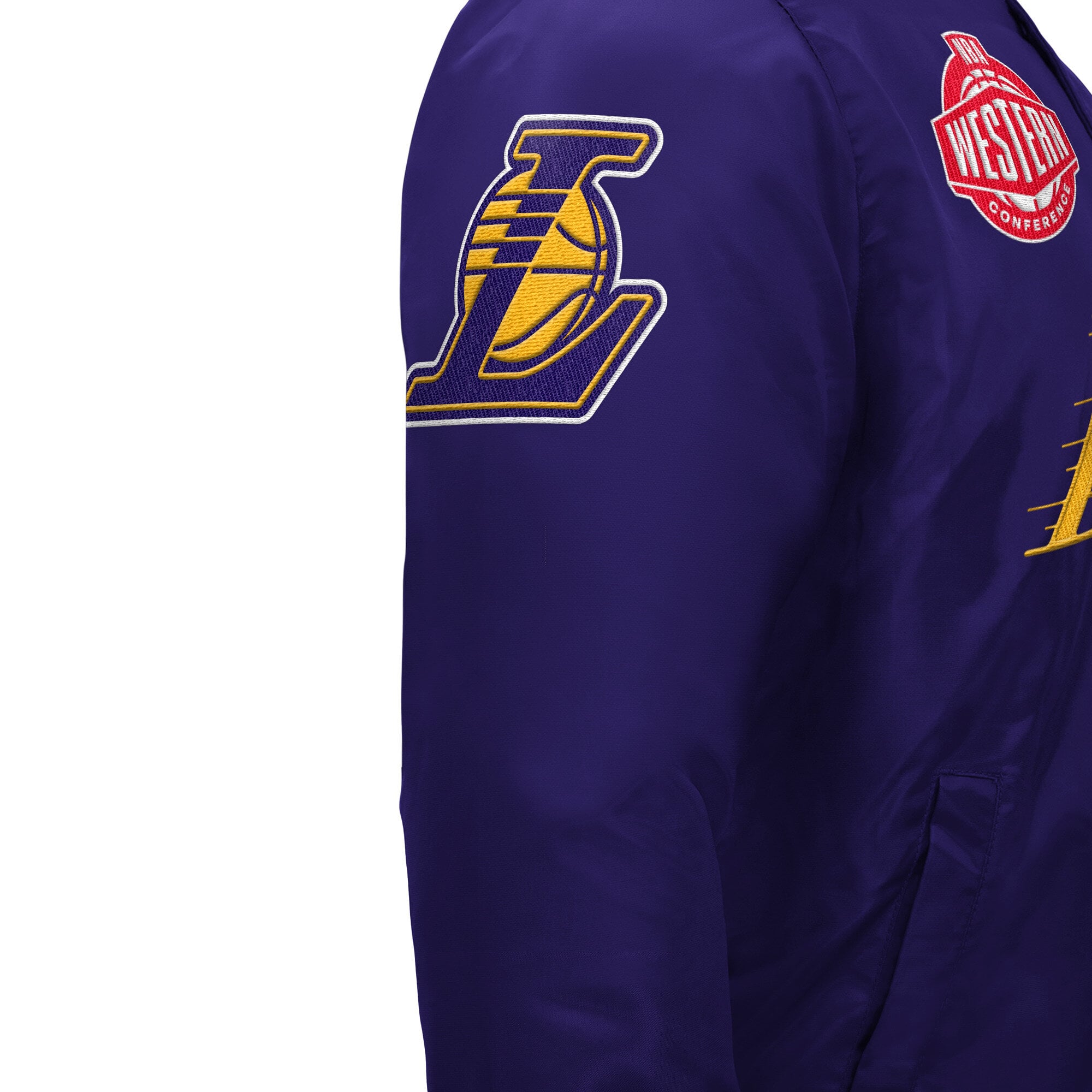 Veste universitaire Starter violette Los Angeles Lakers Elite à boutons-pression pour homme