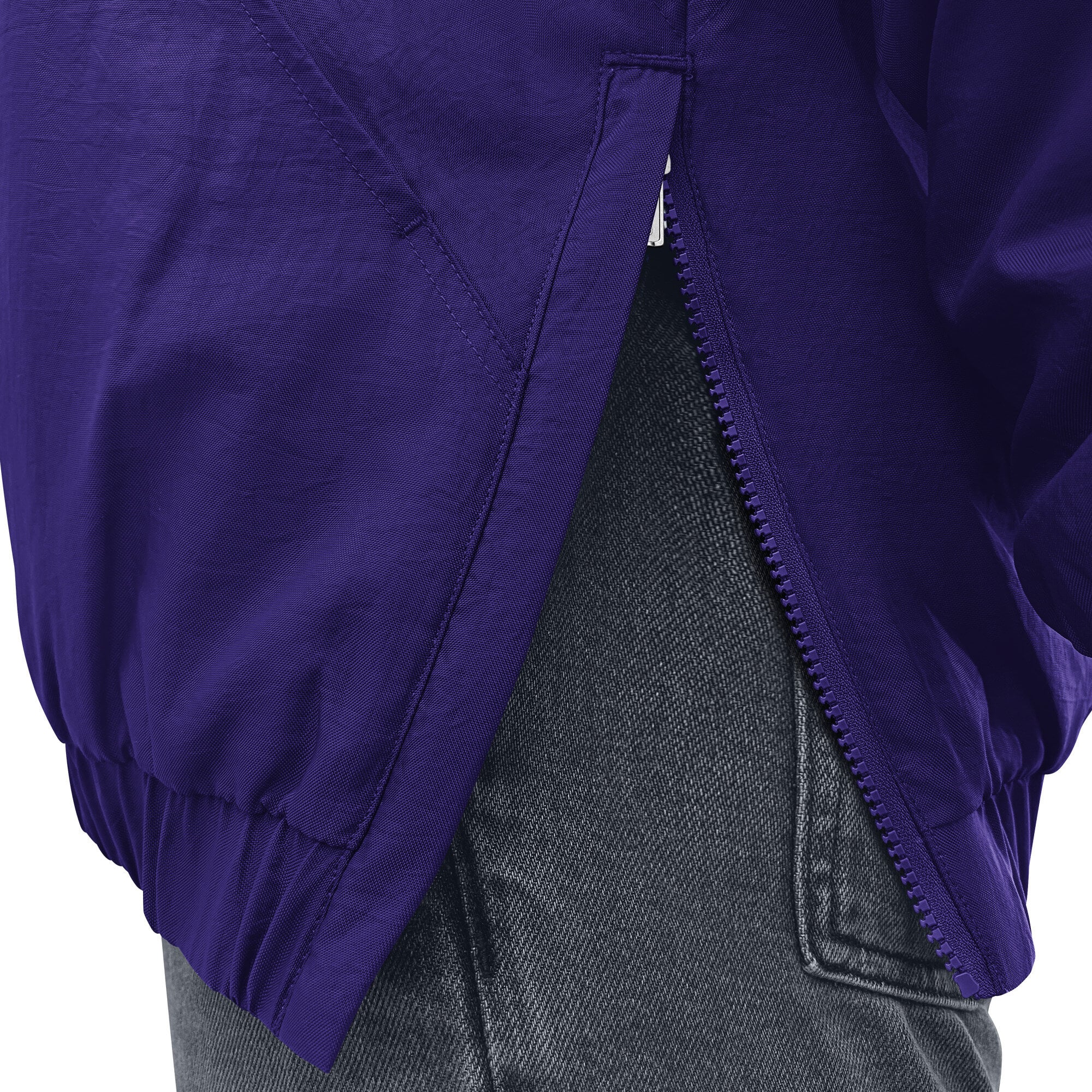 Veste à capuche zippée demi-zip Starter violette pour homme, Los Angeles Lakers