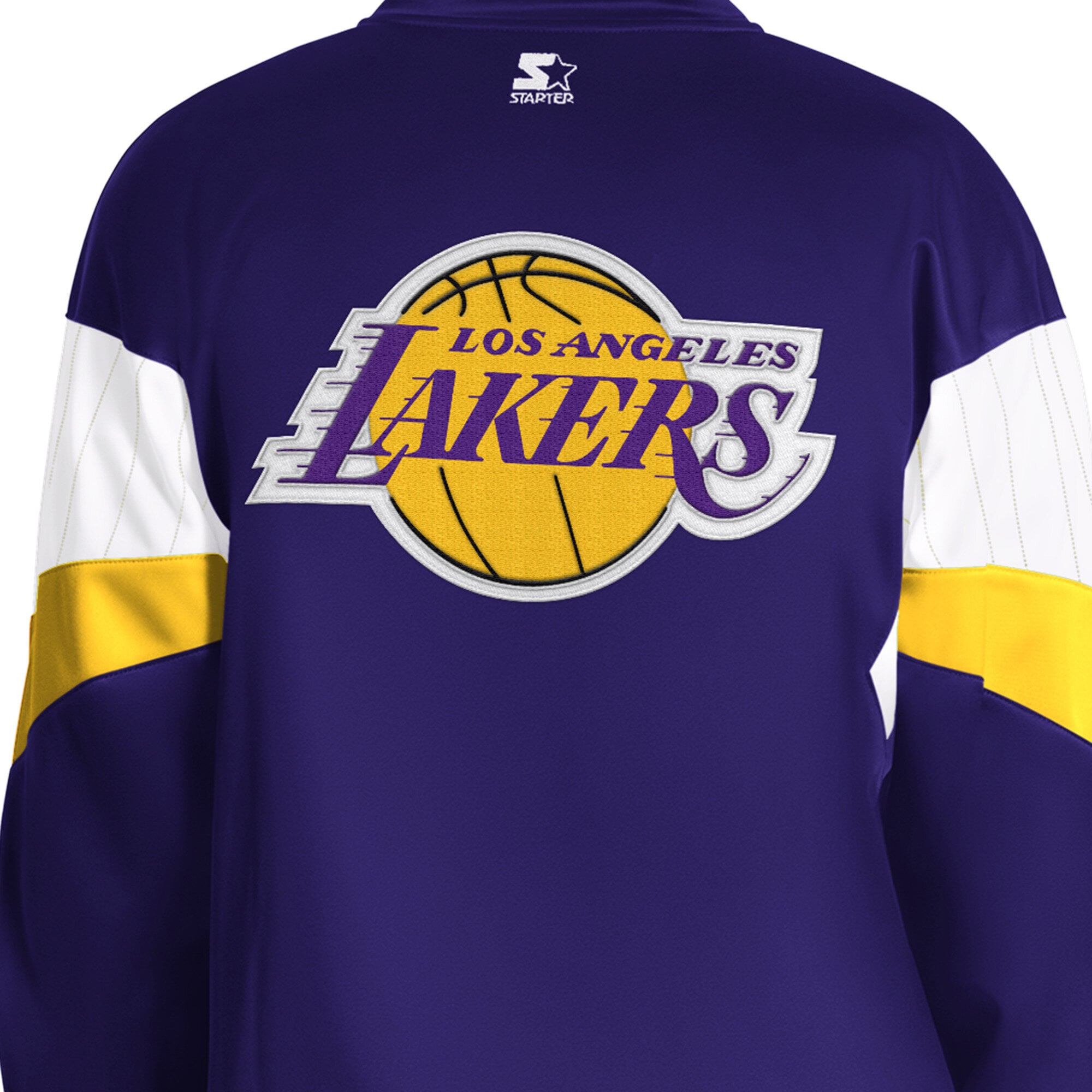 Veste de survêtement zippée intégrale Starter violette Los Angeles Lakers Legacy pour homme