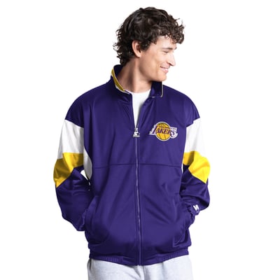 Los Angeles Lakers Starter Legacy Full-Zip Track Jacket - Purple