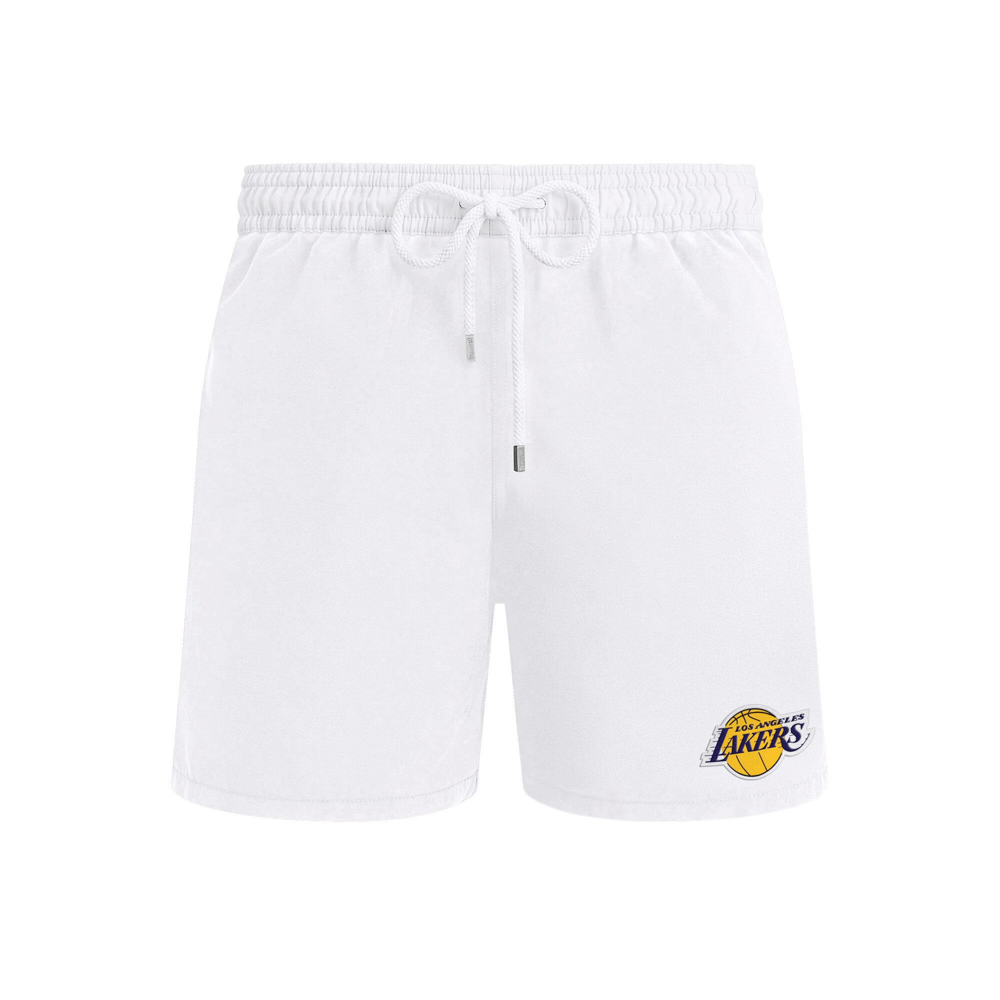 Maillot de bain Vilebrequin pour homme, modèle G-III, blanc, Los Angeles Lakers, couleur unie