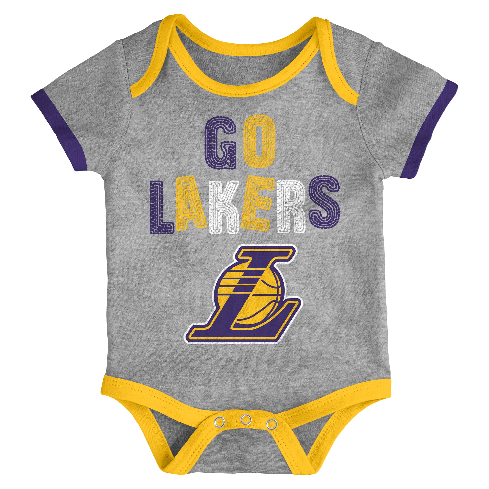Ensemble de 3 bodies Outerstuff Los Angeles Lakers Born To Ball pour nouveau-nés et nourrissons