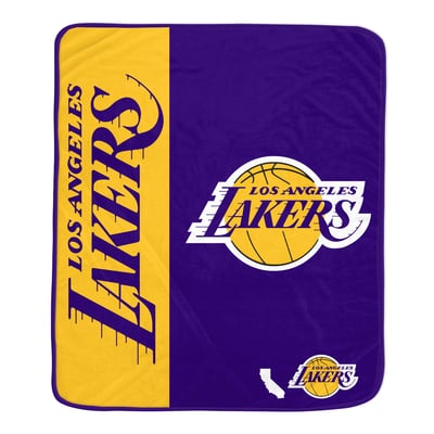 Los Angeles Lakers Pegasus Baseline 50" x 60" Ultra Soft Throw Blanket