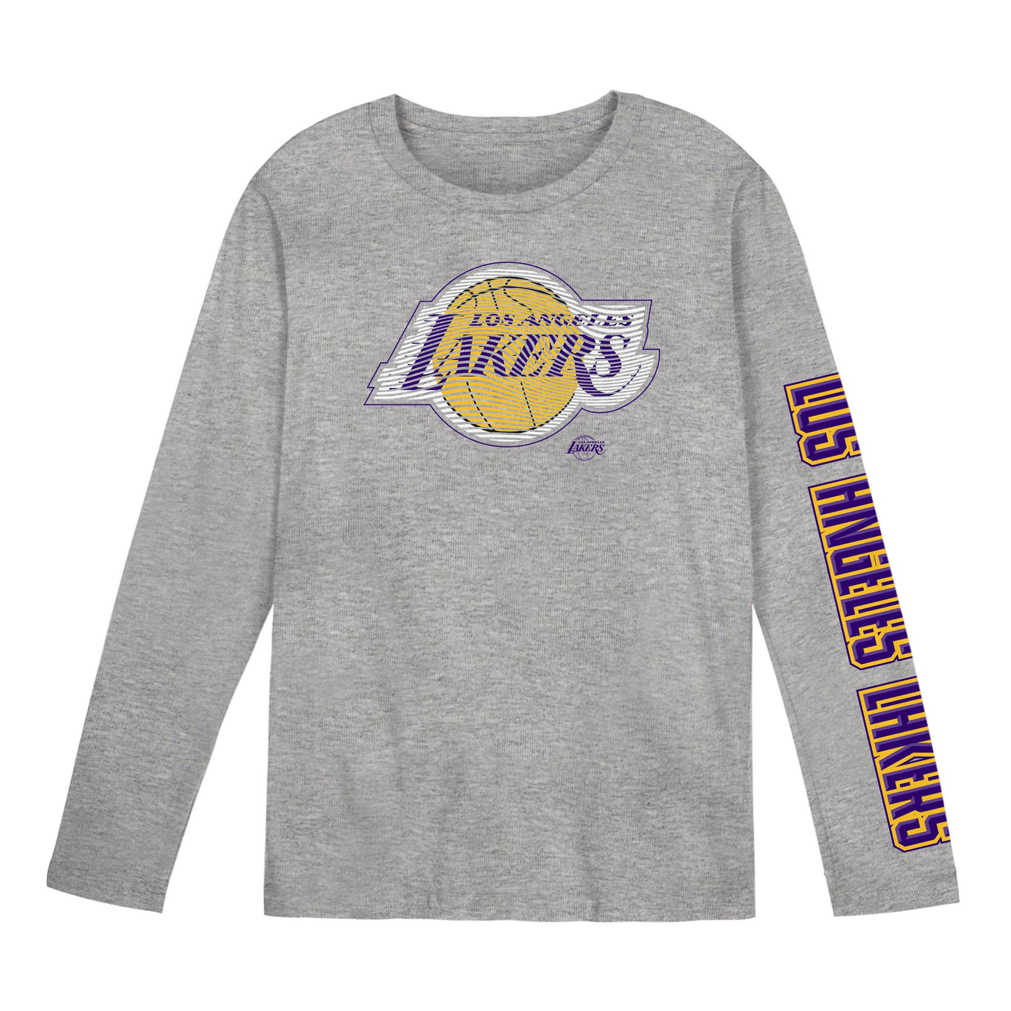 Preschool Outerstuff Gray Los Angeles Lakers Air Raid Long Sleeve T-Shirt