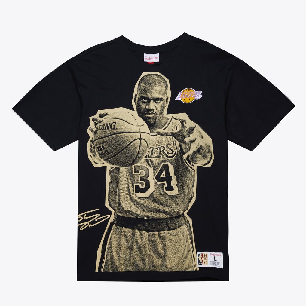 Shaquille O`Neal Los Angeles Lakers Black Hardwood Classics 