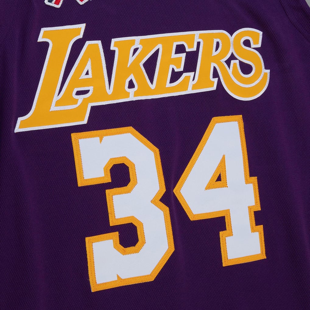 Maillot De Basketball Des Lakers Violet Encadré Et Signé Par Shaquille O'Neal - Authentifié Beckett - Pièce Originale