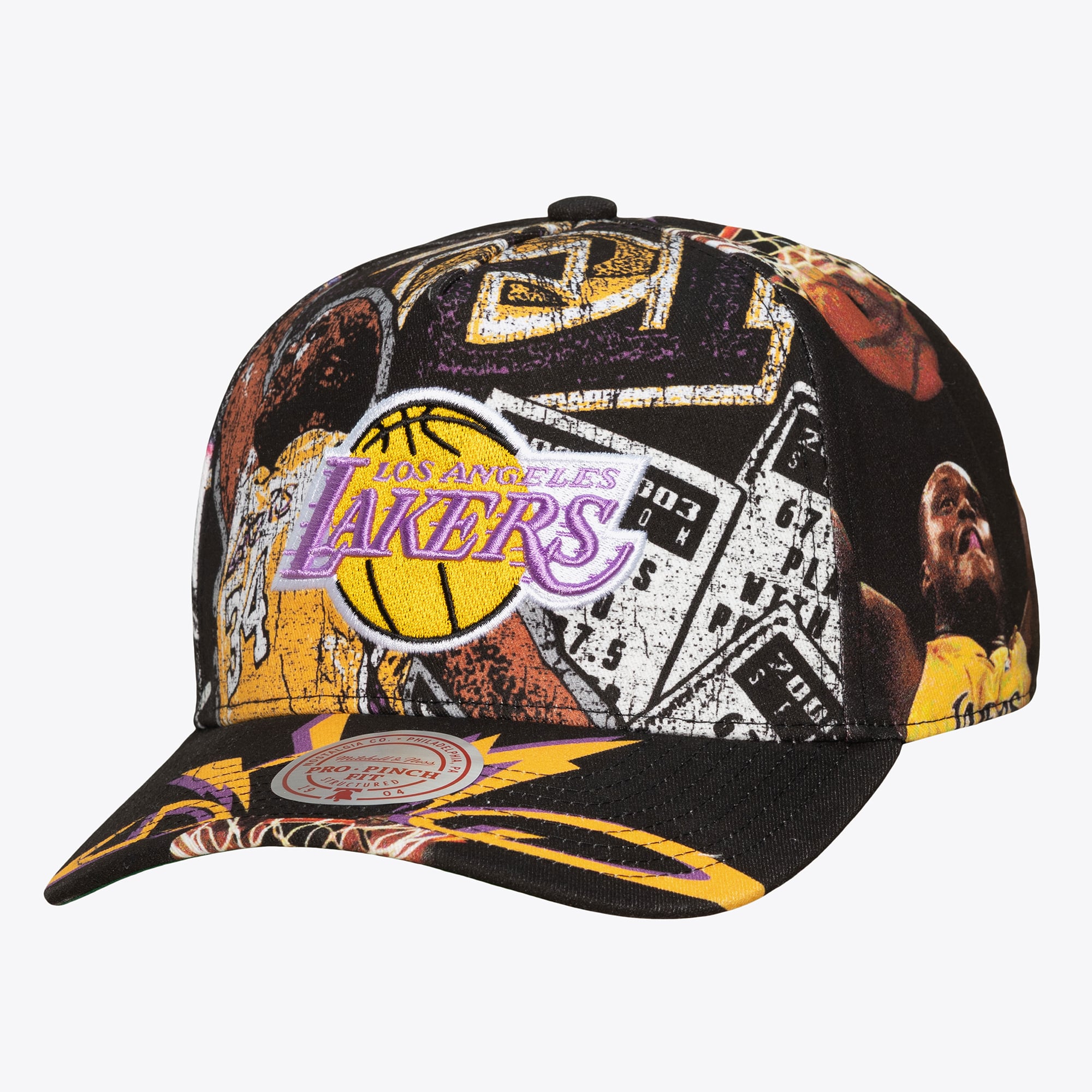 Shaquille O'Neal Los Angeles Lakers Hardwood Classics My Tee Pro Pinch Snapback Hat