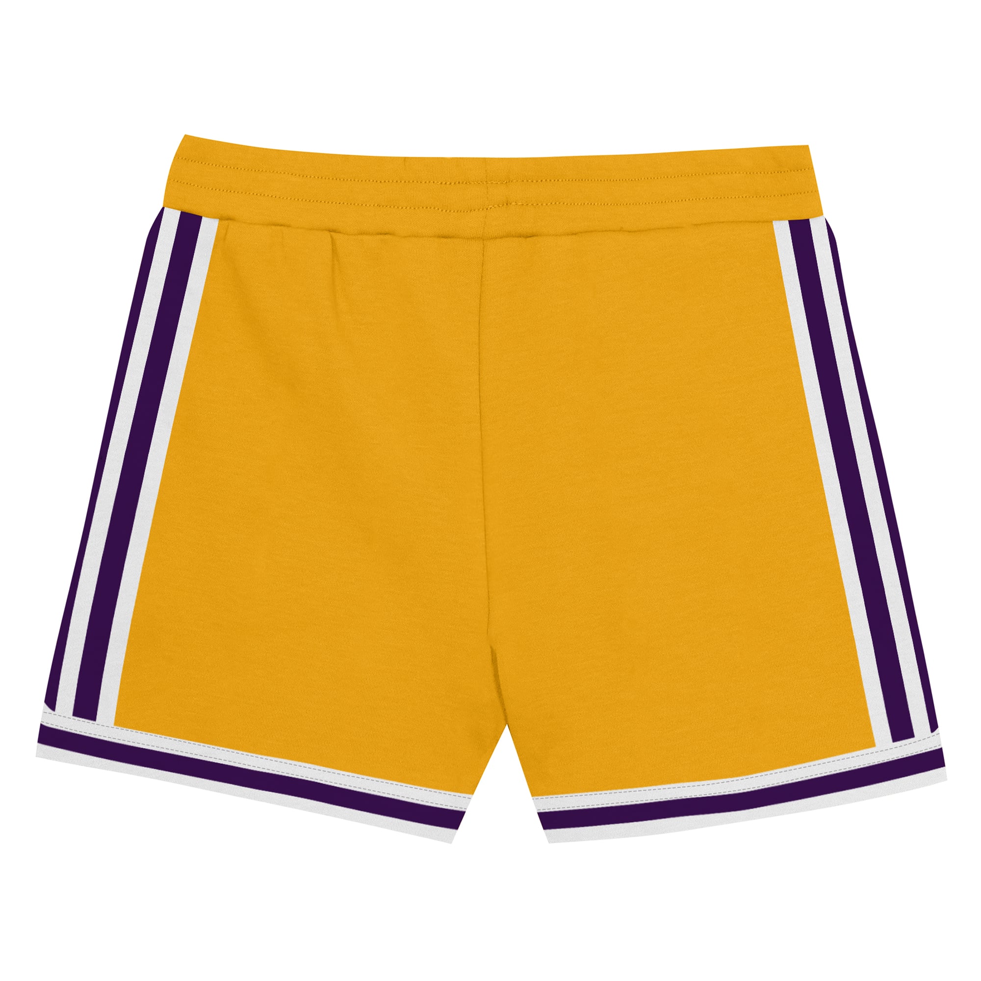 Short de jeu doré Mitchell & Ness Magic Johnson pour tout-petits, inspiré des Lakers Los Angeles.