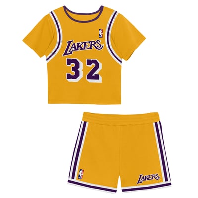 Magic Johnson Los Angeles Lakers Mitchell & Ness Toddler Playmaker Shorts - Gold