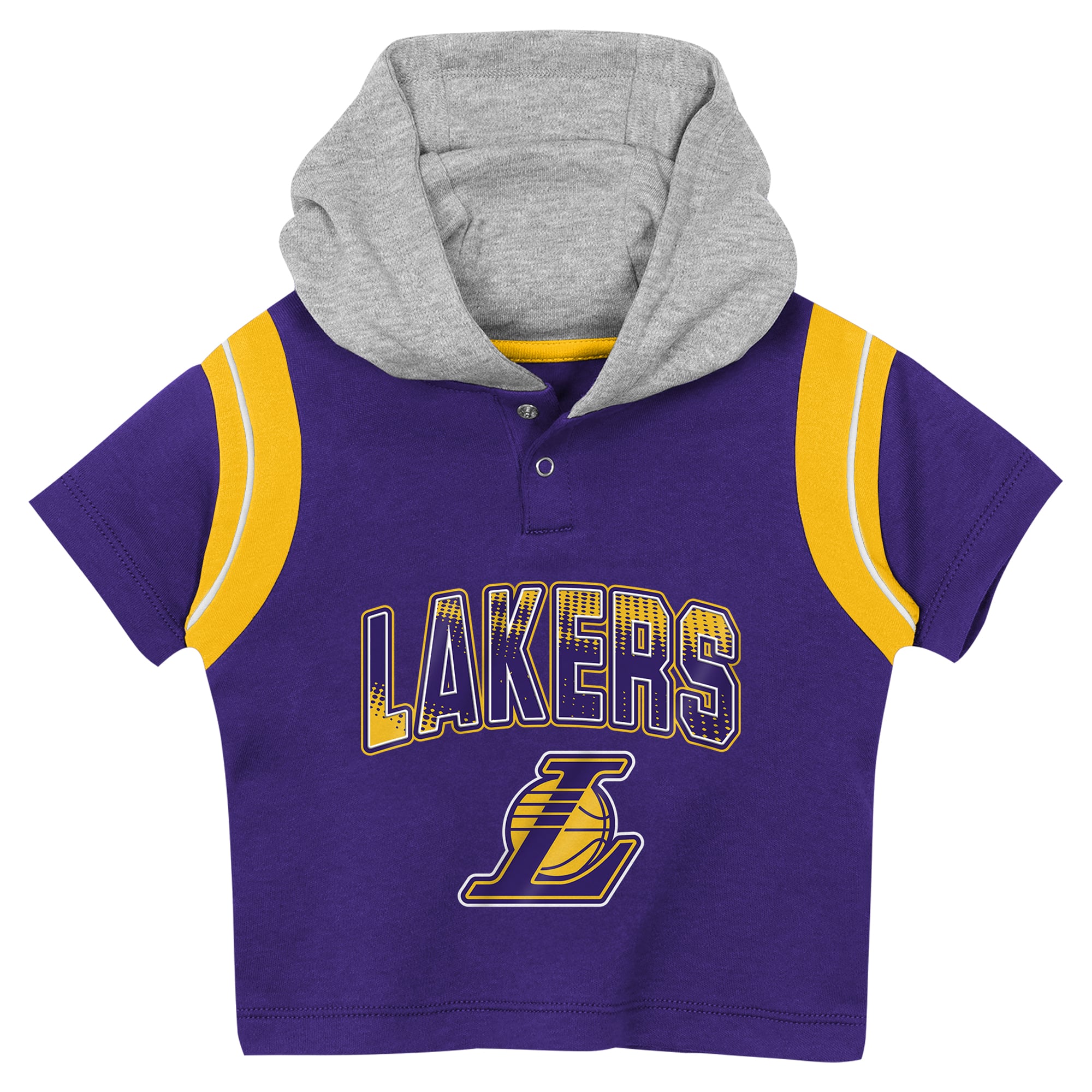 Toddler Outerstuff Purple Los Angeles Lakers Get Back Short Sleeve Hoodie & Shorts Two-Pack Set