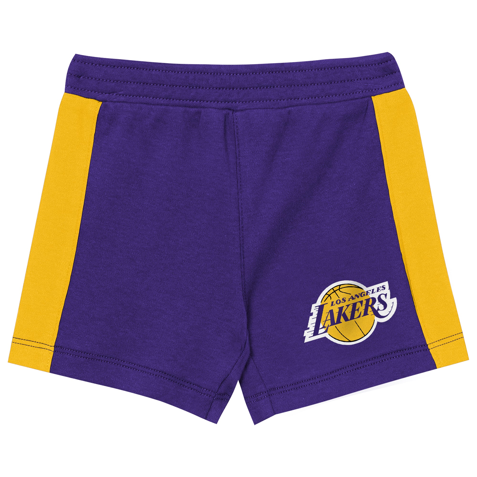 Toddler Outerstuff Purple Los Angeles Lakers Get Back Short Sleeve Hoodie & Shorts Two-Pack Set