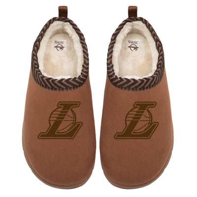 Los Angeles Lakers ISlide Unisex Tonal Logo Mission Slipper - Tan
