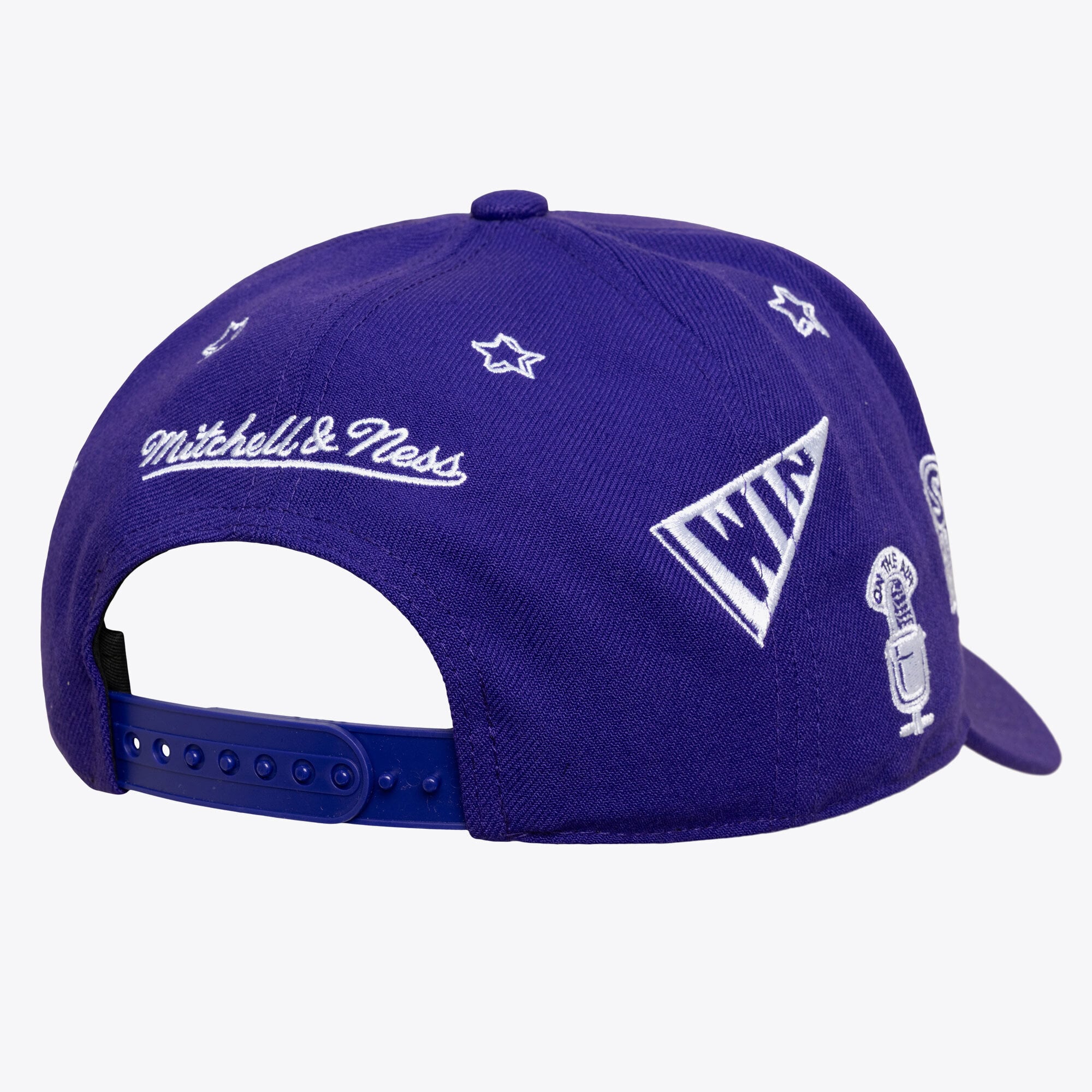 Casquette unisexe Mitchell & Ness violette Los Angeles Lakers Downtown Doodle Pro Snapback
