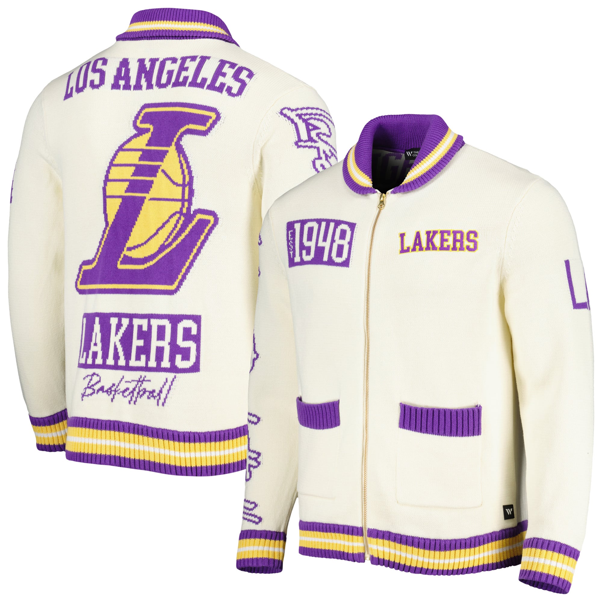 Los Angeles Lakers The Wild Collective Unisex Jacquard Full-Zip