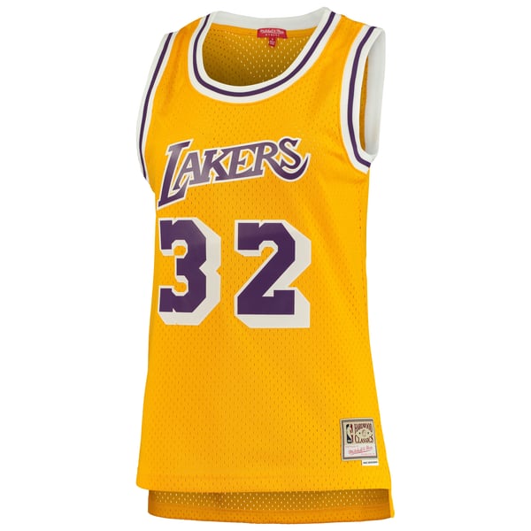 ウィメンズ Mitchell & Ness マジック・ジョンソン・ロサンゼルス 