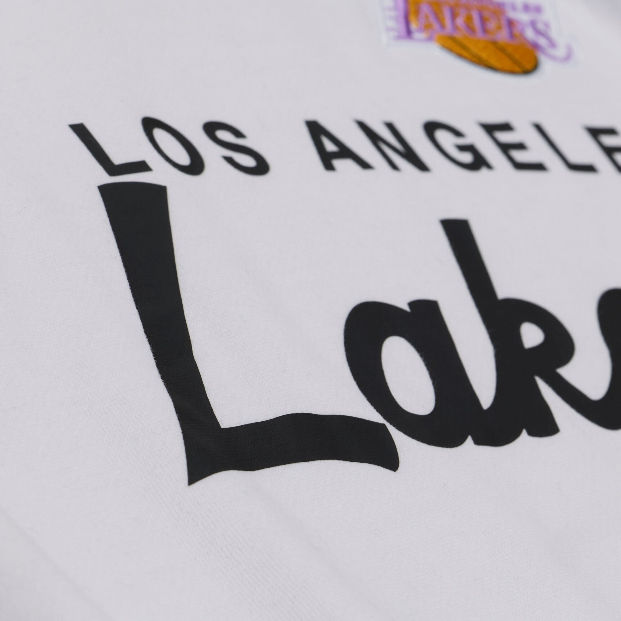 Sweat-shirt raglan léger Mitchell & Ness blanc/noir pour femme, modèle Los Angeles Lakers Head Coach