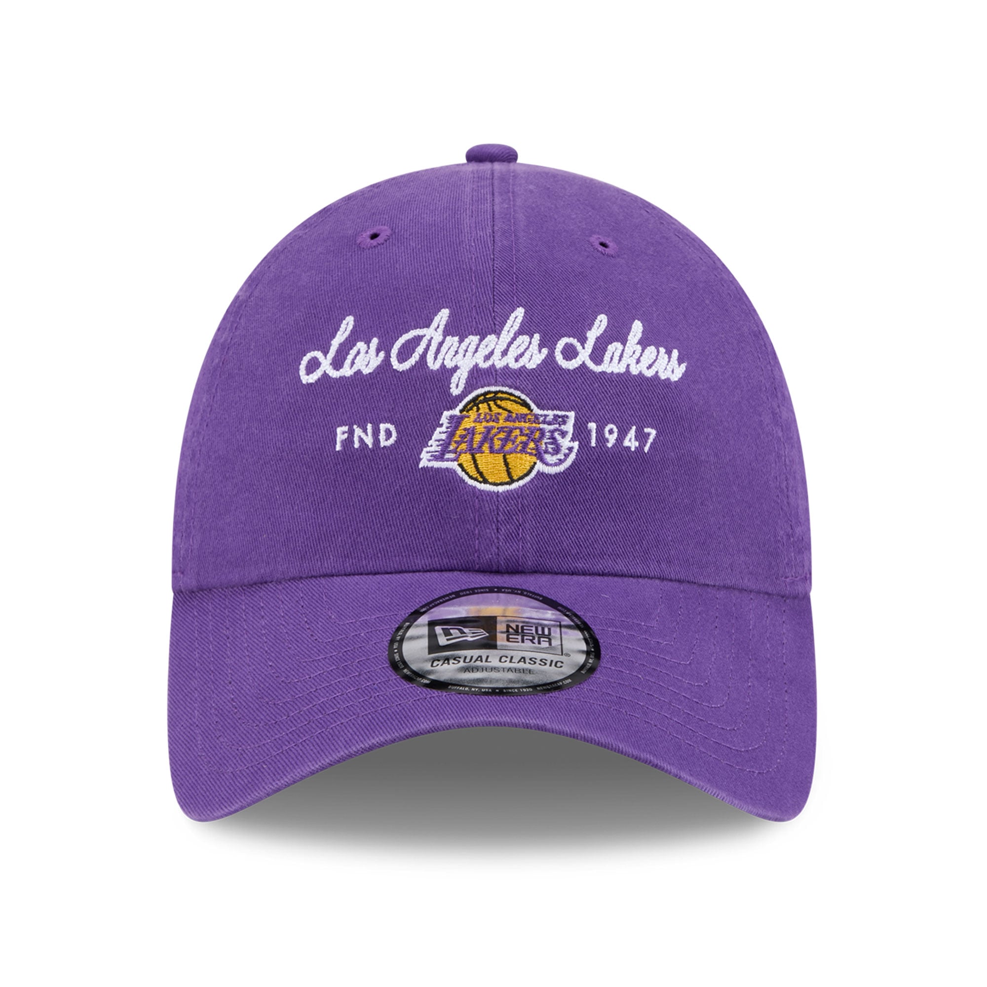 Women's New Era Purple Los Angeles Lakers Script Casual Classic Adjustable Hat
