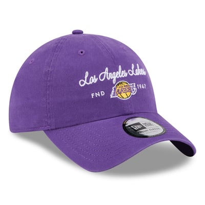 Los Angeles Lakers New Era Women's Script Casual Classic Adjustable Hat - Purple