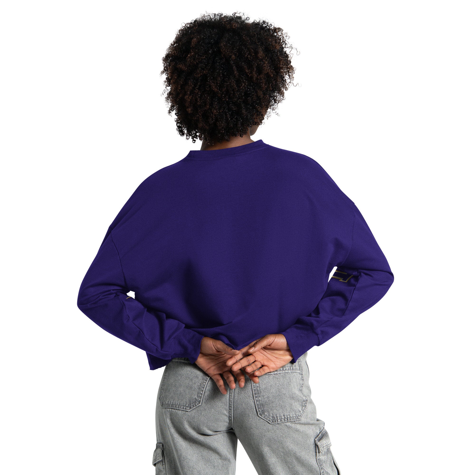 Sweat-shirt court Starter violet Los Angeles Lakers pour femmes