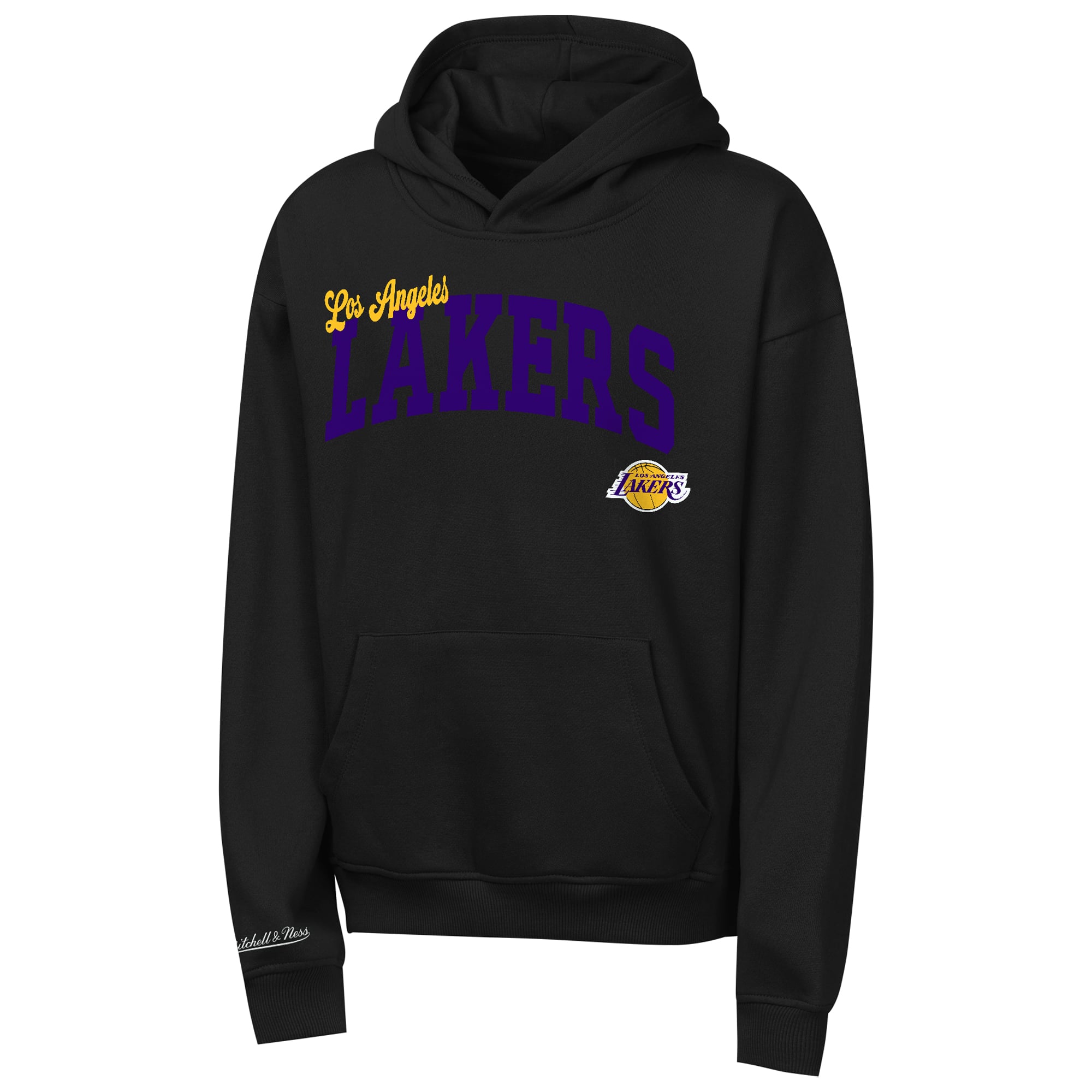 Sweat à capuche Mitchell & Ness Luka Dončić noir Los Angeles Lakers pour jeunes