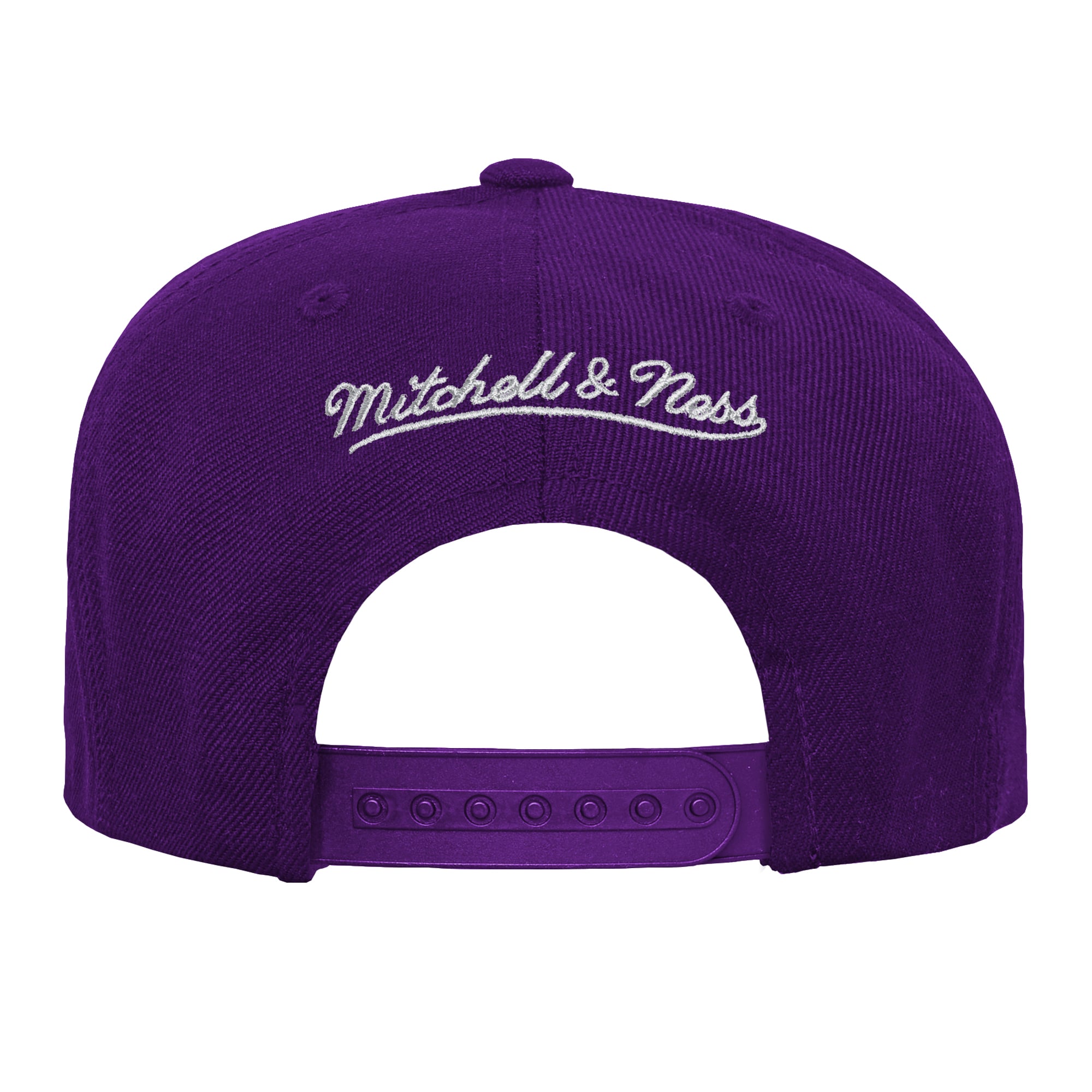 Casquette Mitchell & Ness violette pour enfant, modèle entraîneur-chef des Los Angeles Lakers.