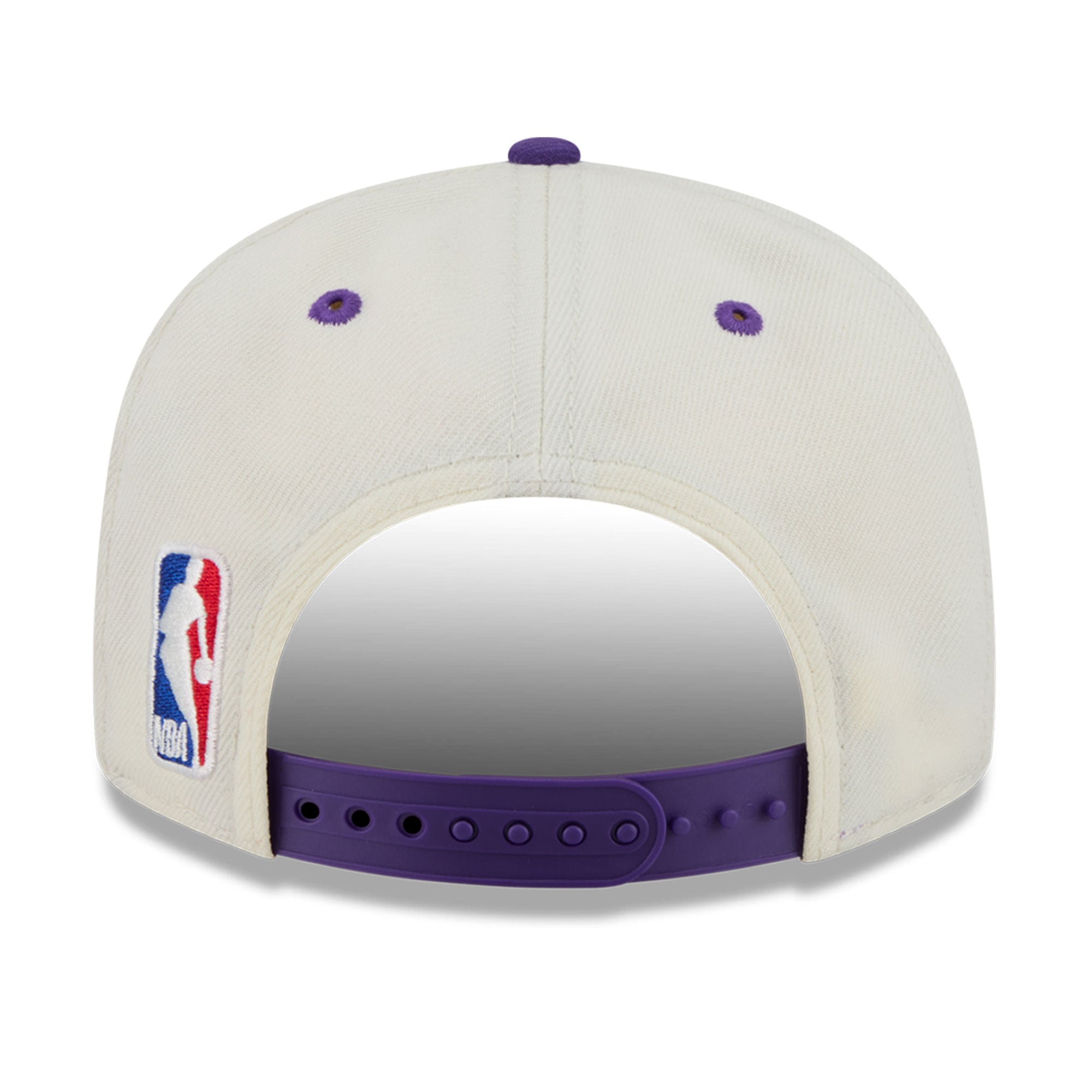 Casquette snapback New Era Classic 9FIFTY crème/violette pour jeunes, Los Angeles Lakers