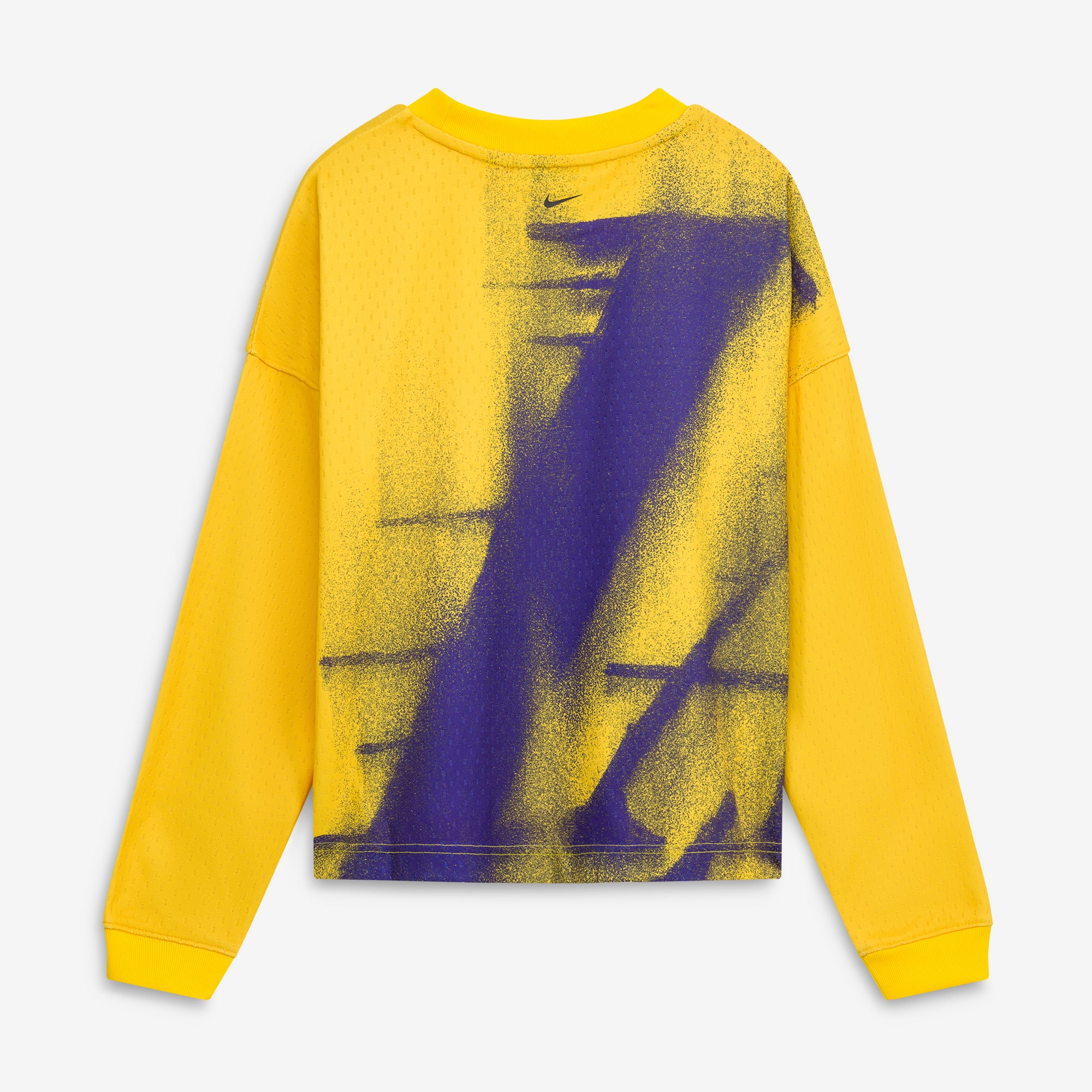T-shirt à manches longues Nike Gold Los Angeles Lakers 2026 Standard Issue pour jeunes, performance avant-match